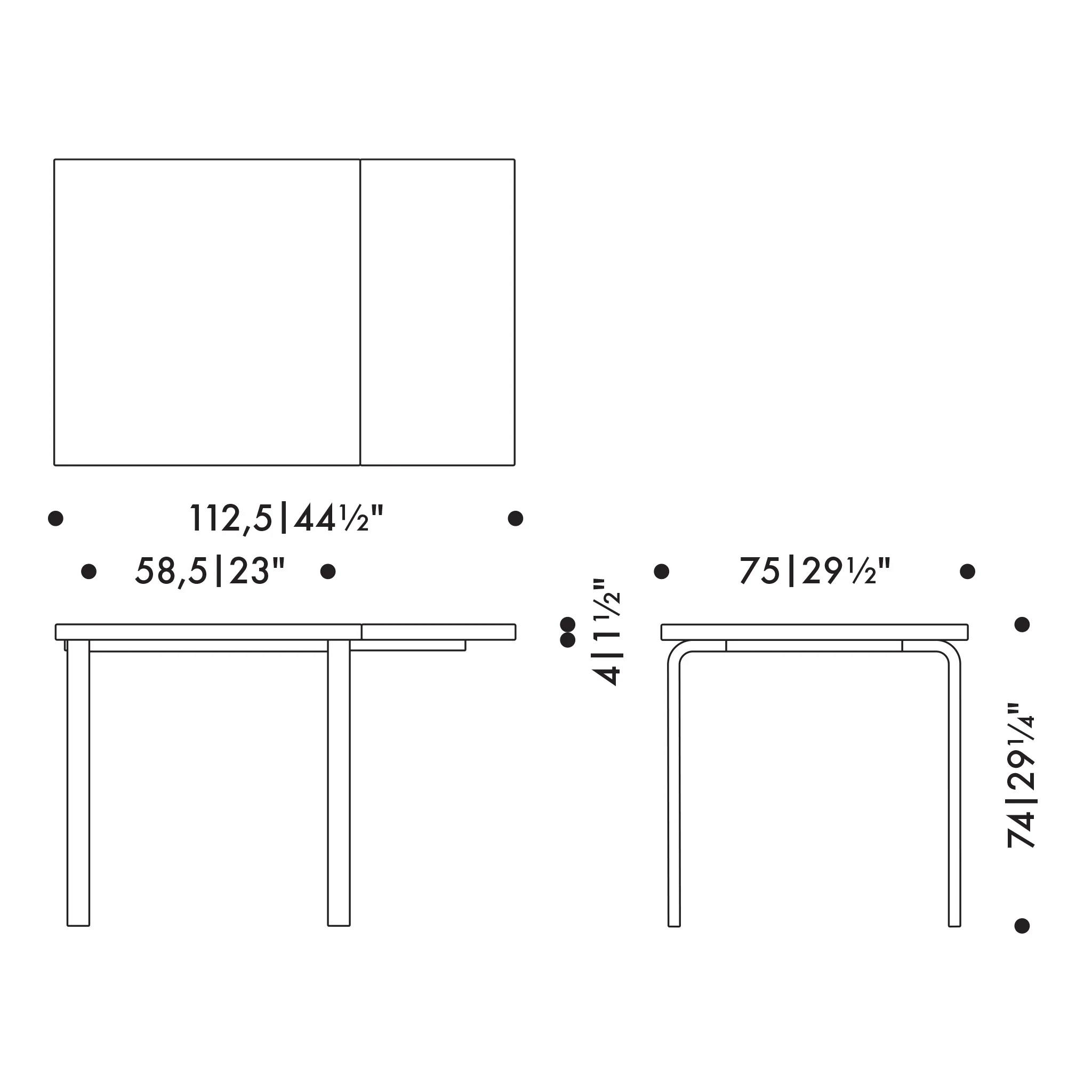 Aalto Table Foldable DL81C by Artek - Image 8