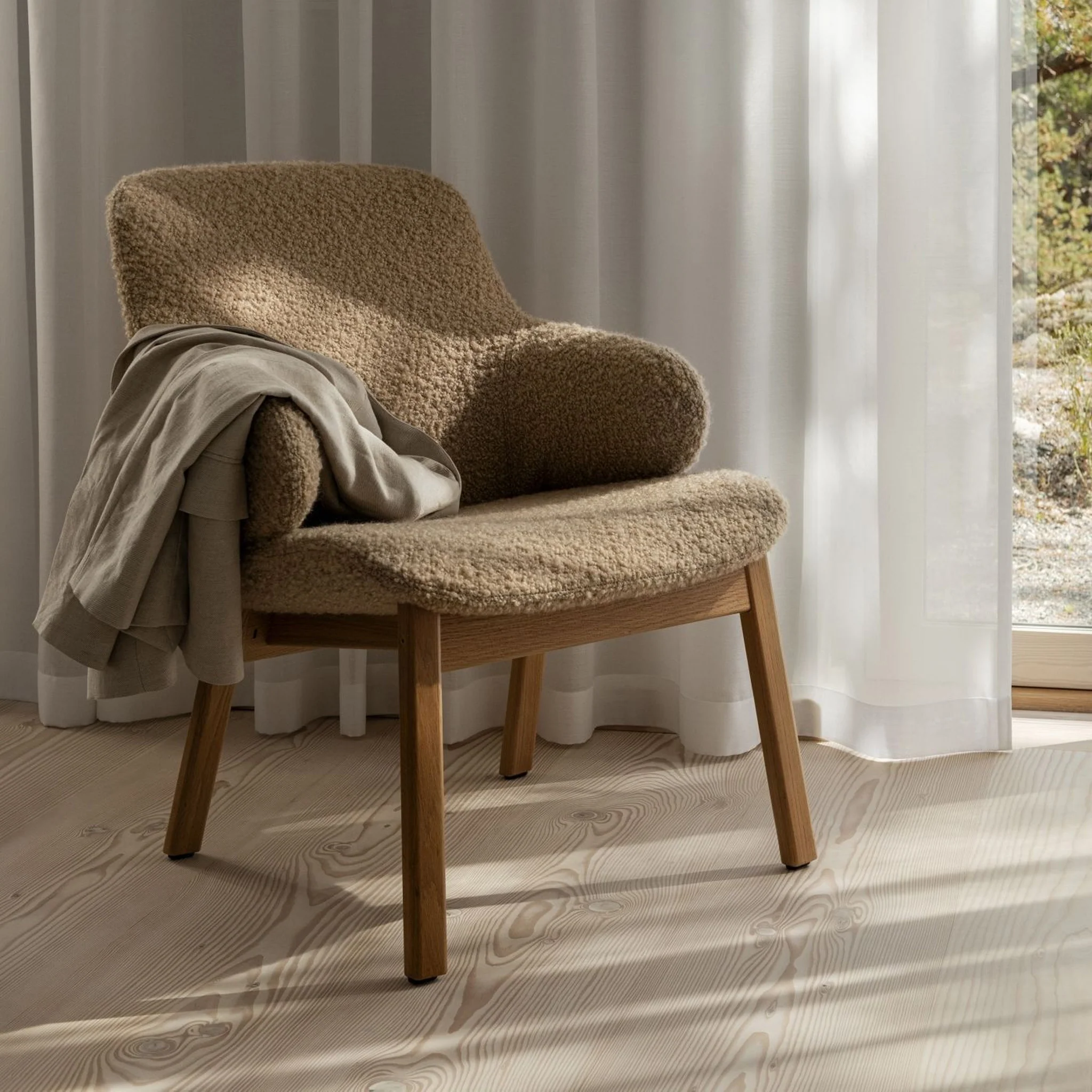 Amstelle Lounge Chair with Wooden Base by Swedese - Image 4