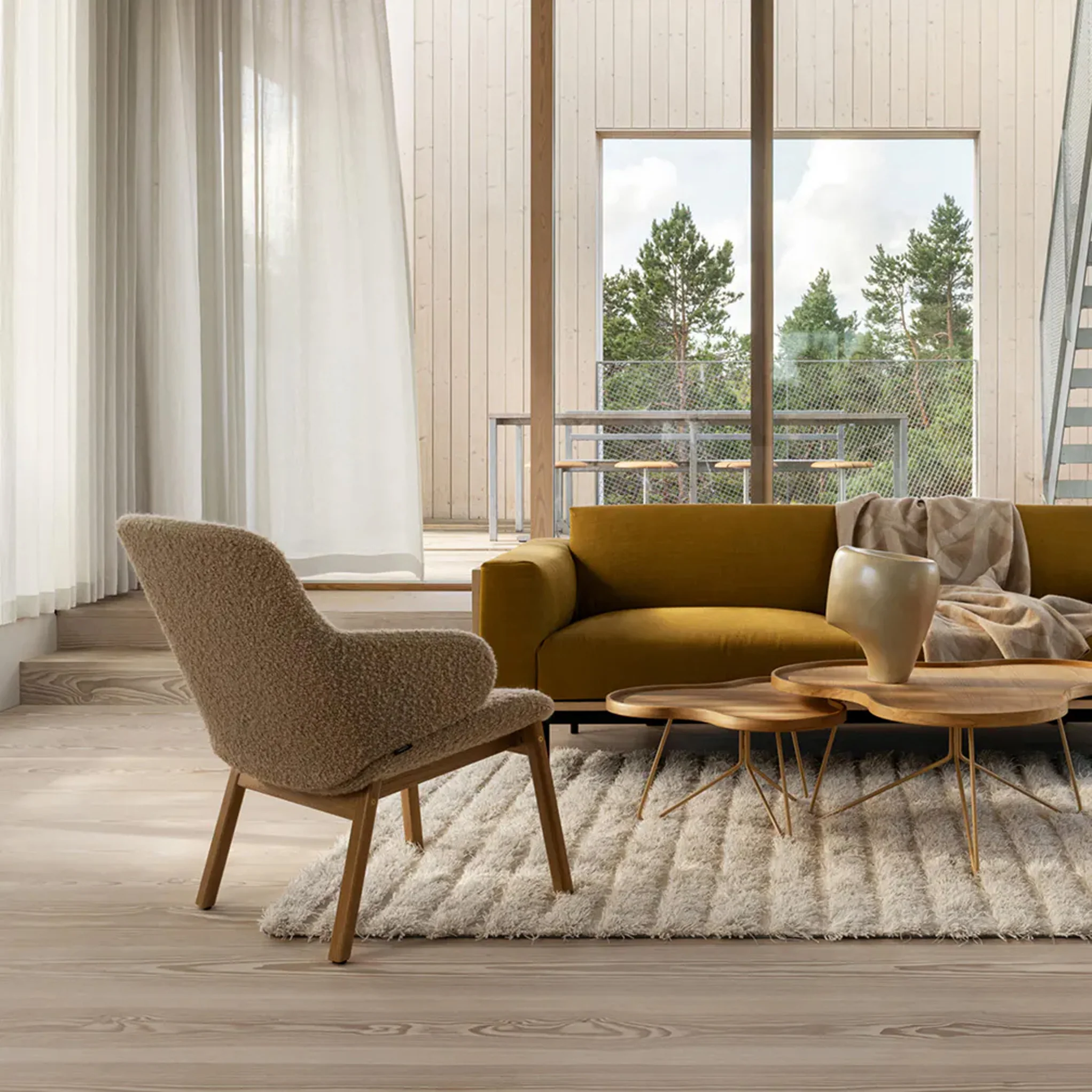 Amstelle Lounge Chair with Wooden Base by Swedese - Image 5