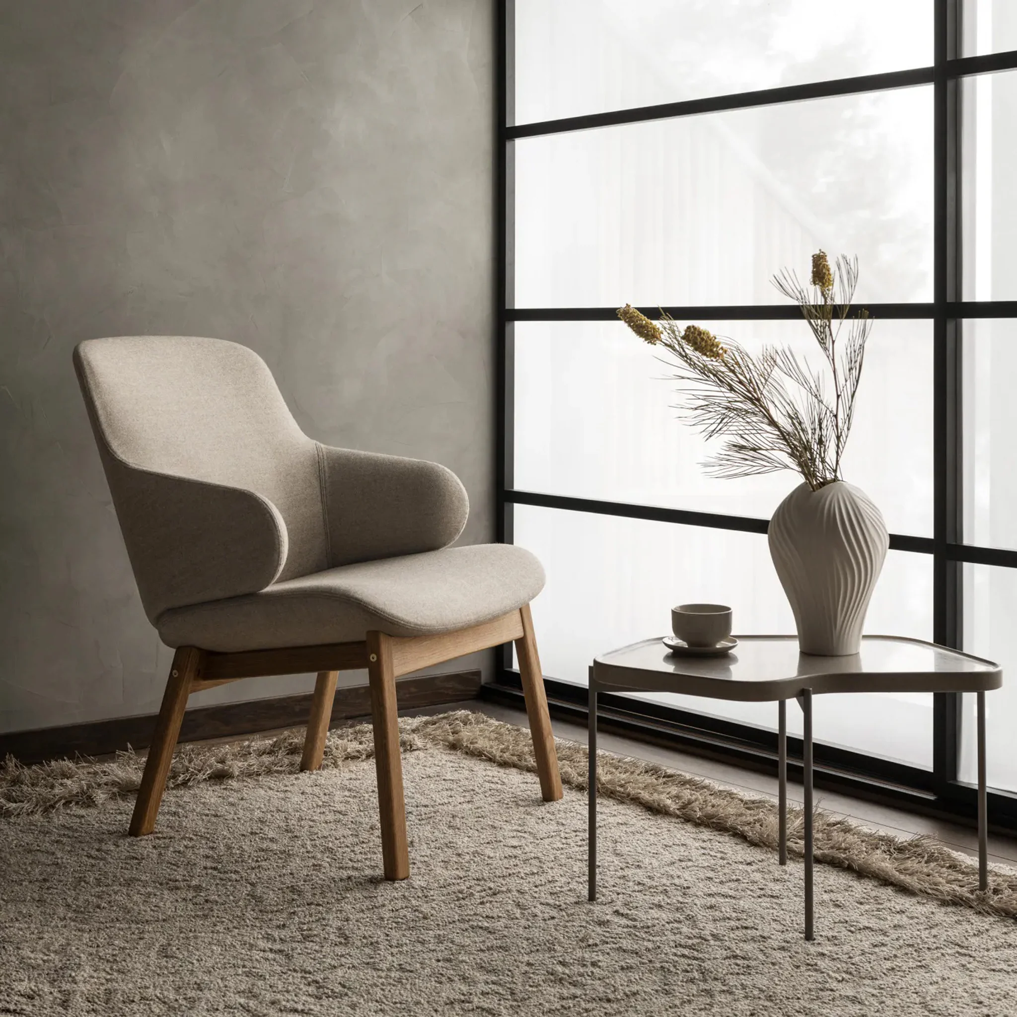 Amstelle Lounge Chair with Wooden Base by Swedese - Image 8