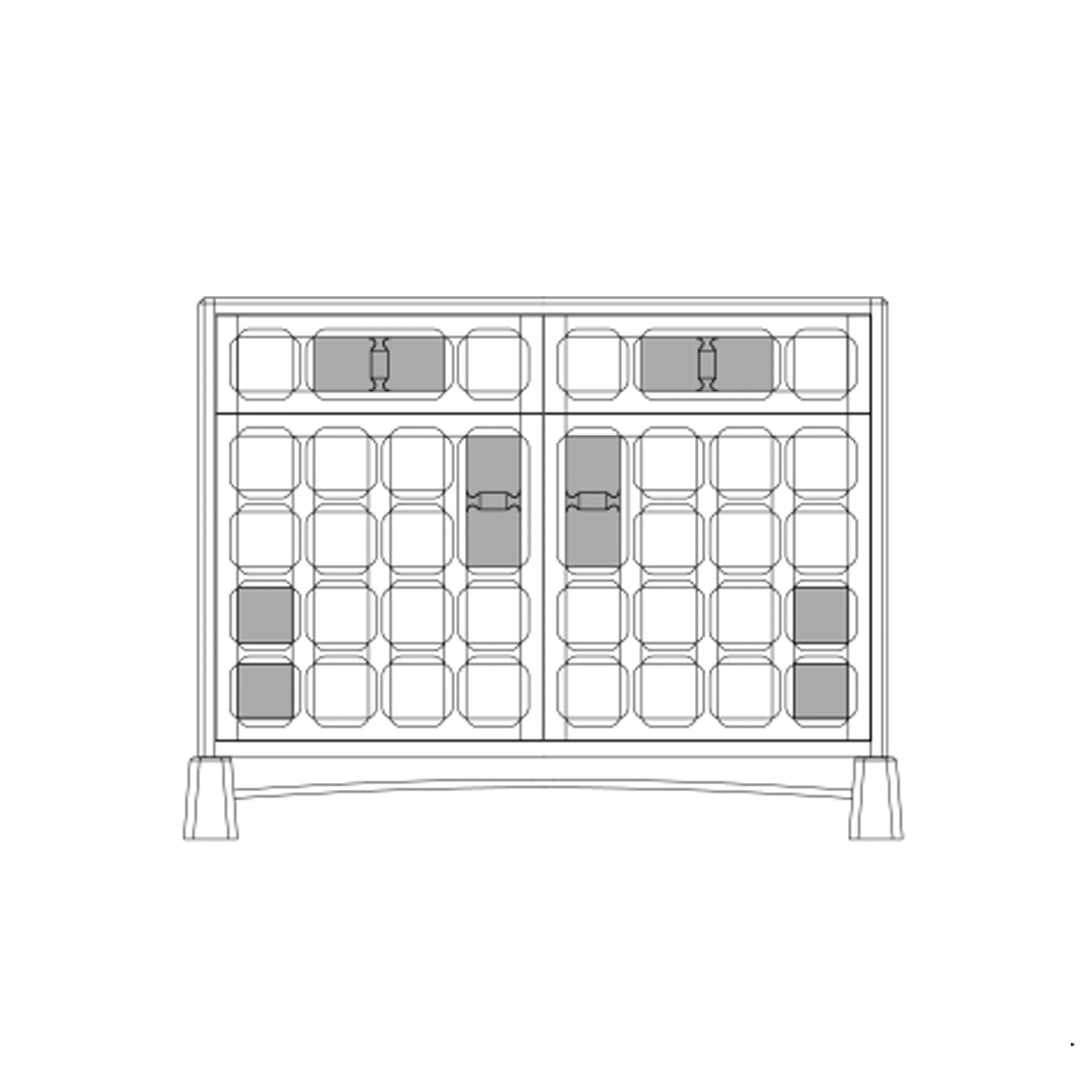 Arts and Crafts 2 Unit Sideboard - Image 10