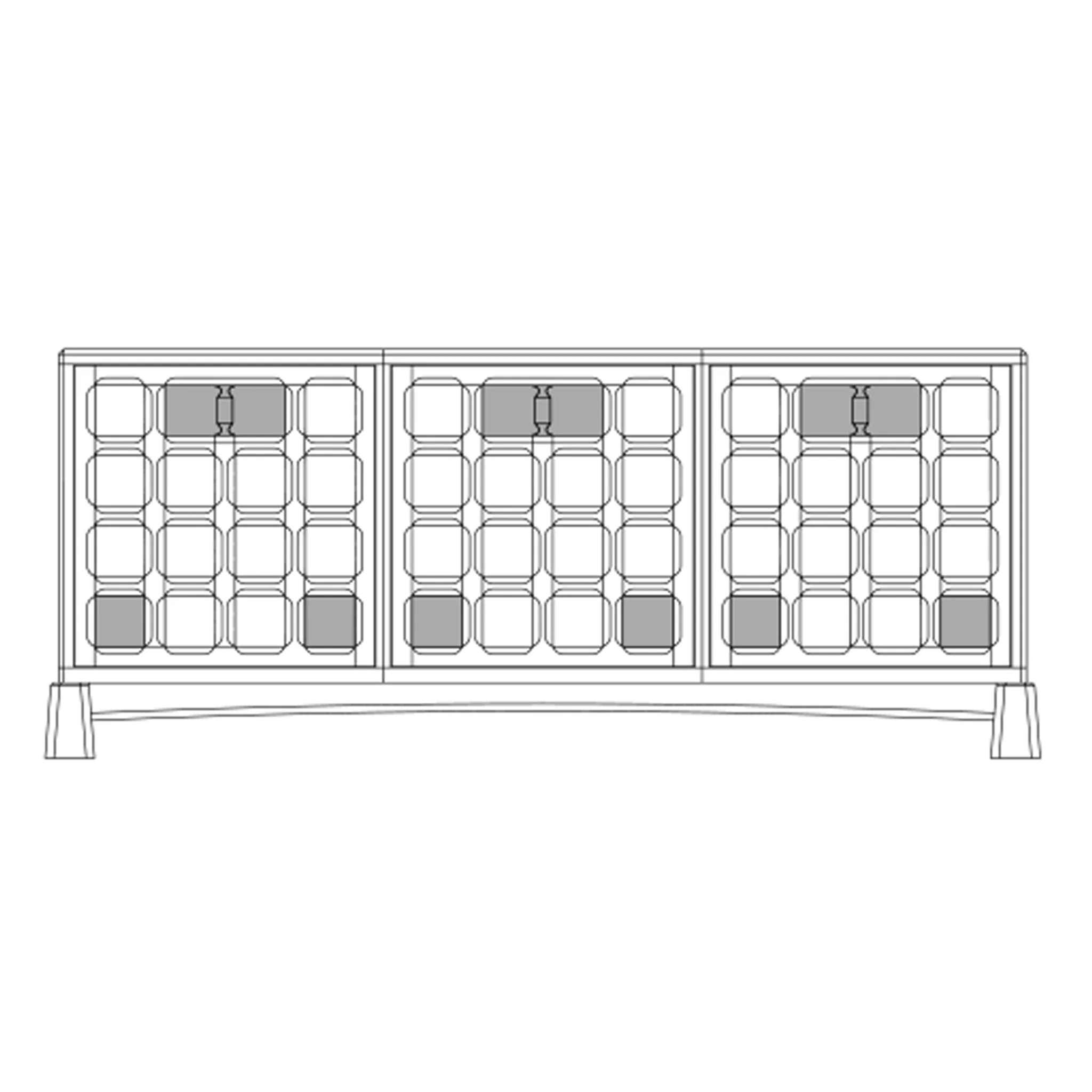 Arts and Crafts 3 Unit Sideboard - Image 10