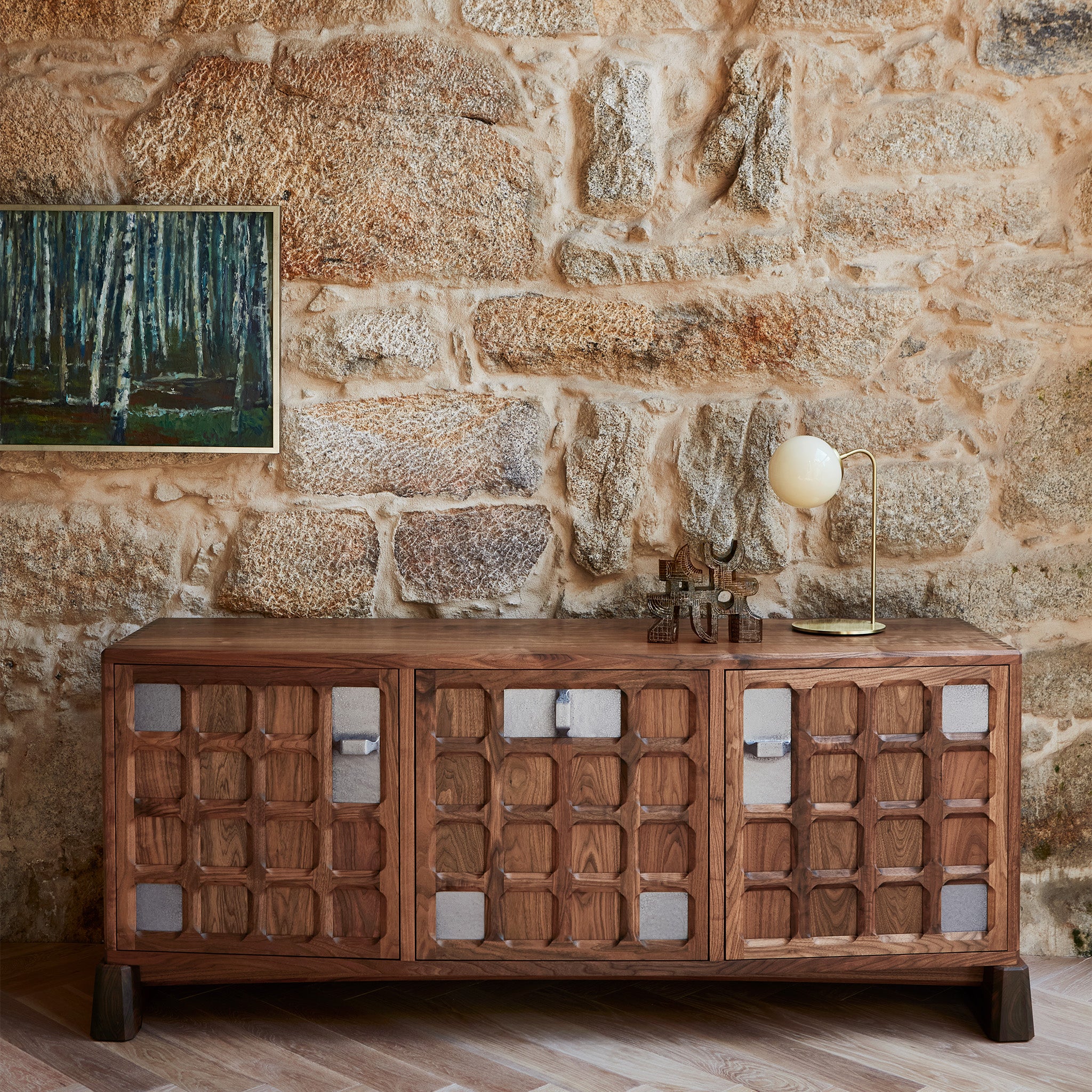 Arts and Crafts 3 Unit Sideboard - Image 8