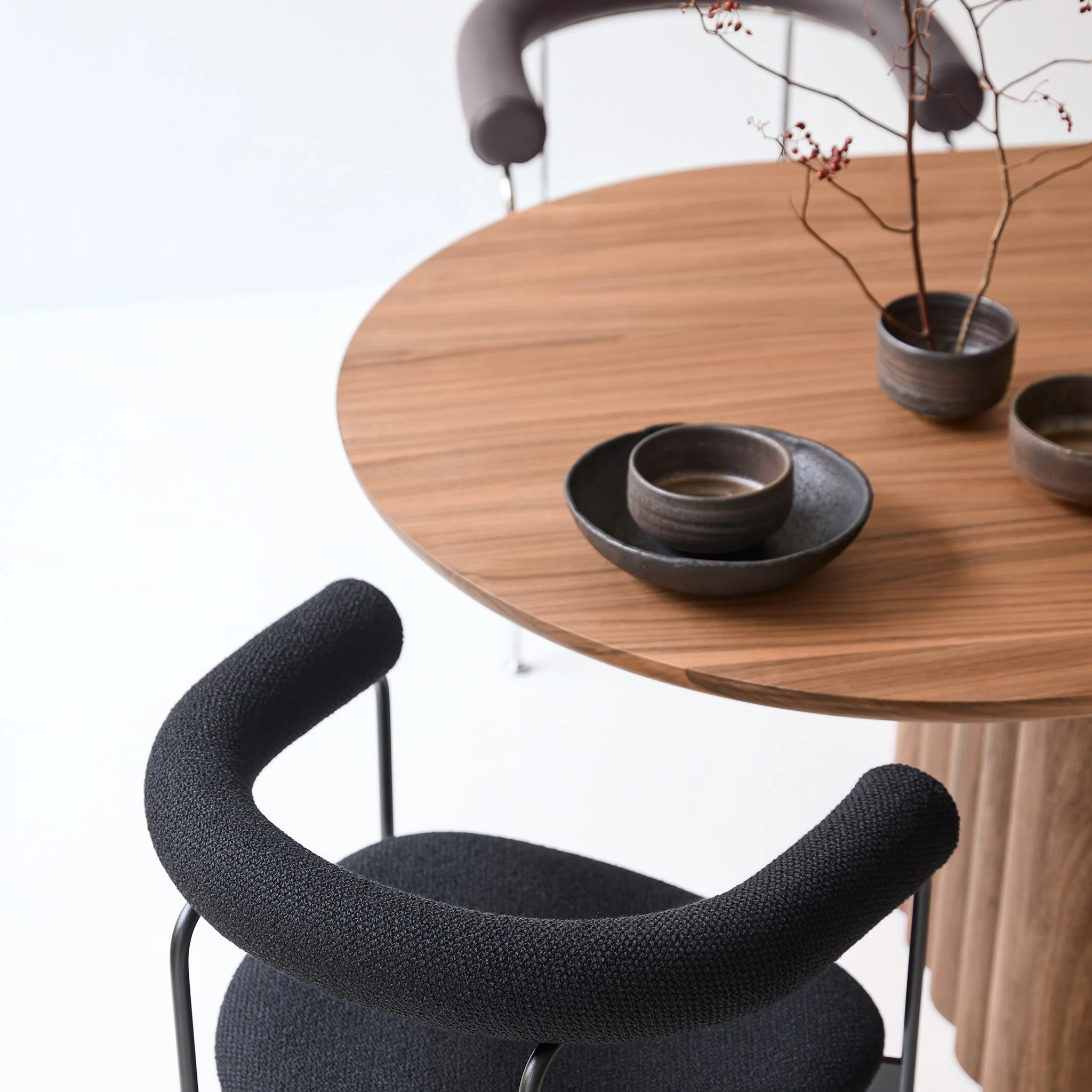 Baia Chair with Upholstered Back By Dk3 - Image 4