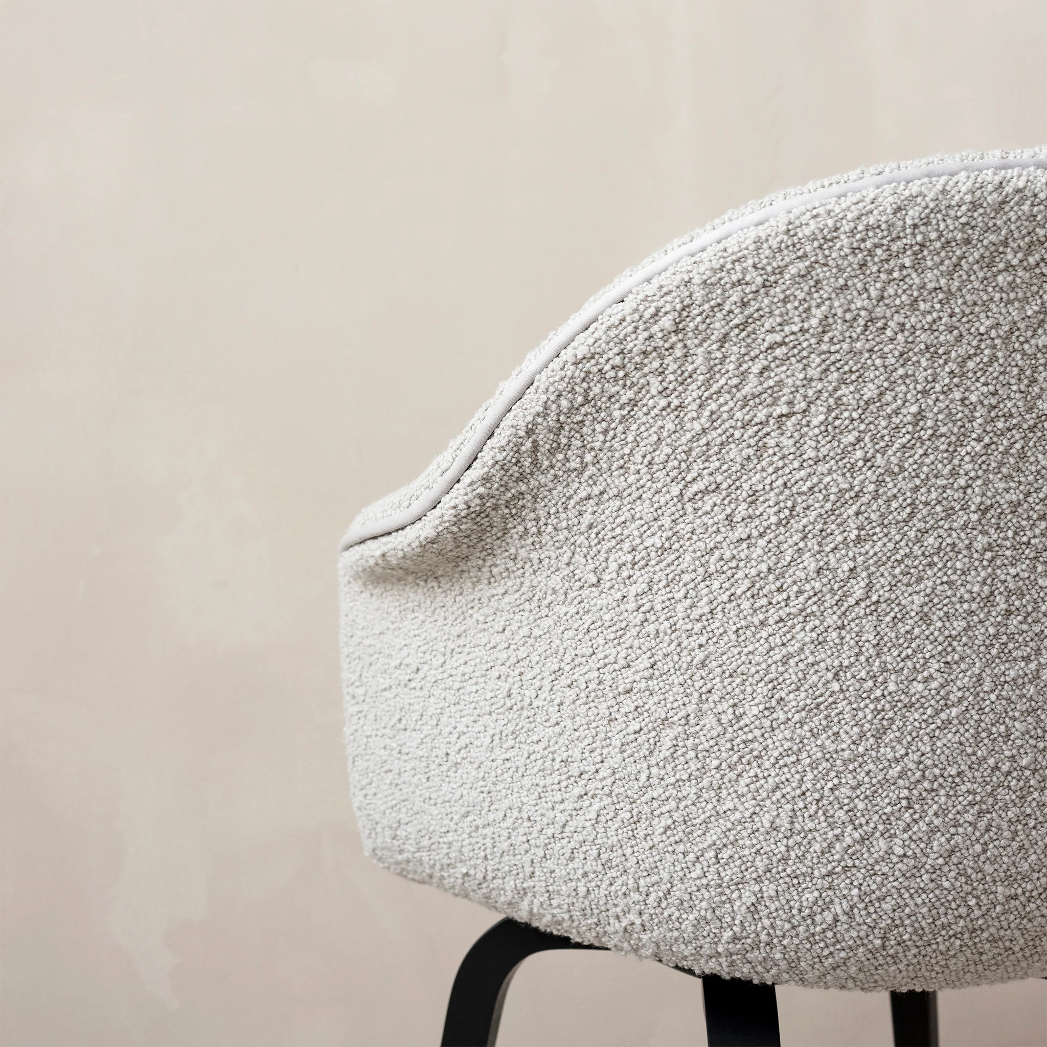 Bat Dining Chair Wood Base Upholstered by Gubi - Image 4