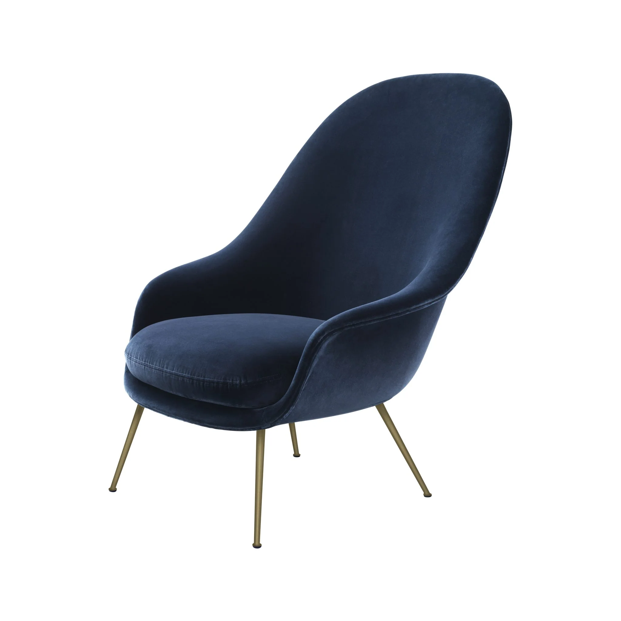 Bat Lounge Chair High Back Conic Base by Gubi - Image 2