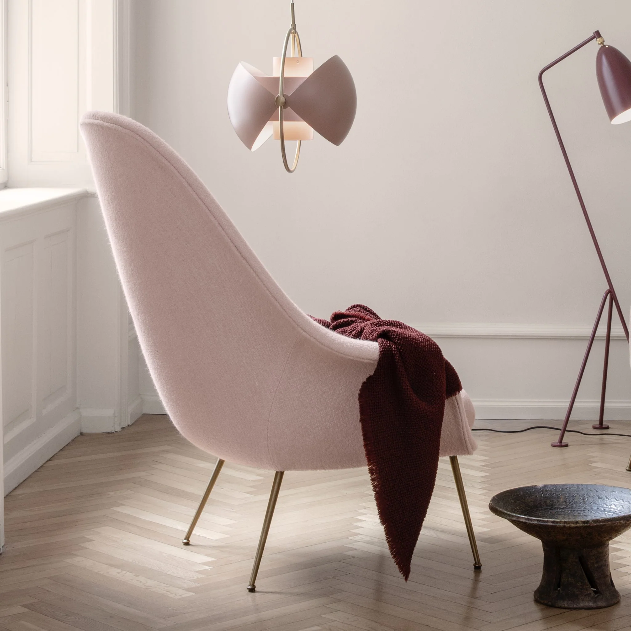 Bat Lounge Chair High Back Conic Base by Gubi - Image 8