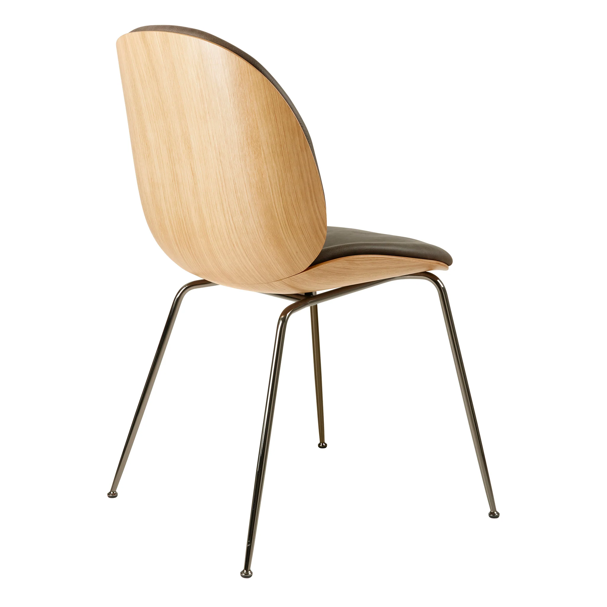 Beetle Dining Chair Veneer Shell Conic Base by Gubi - Image 2