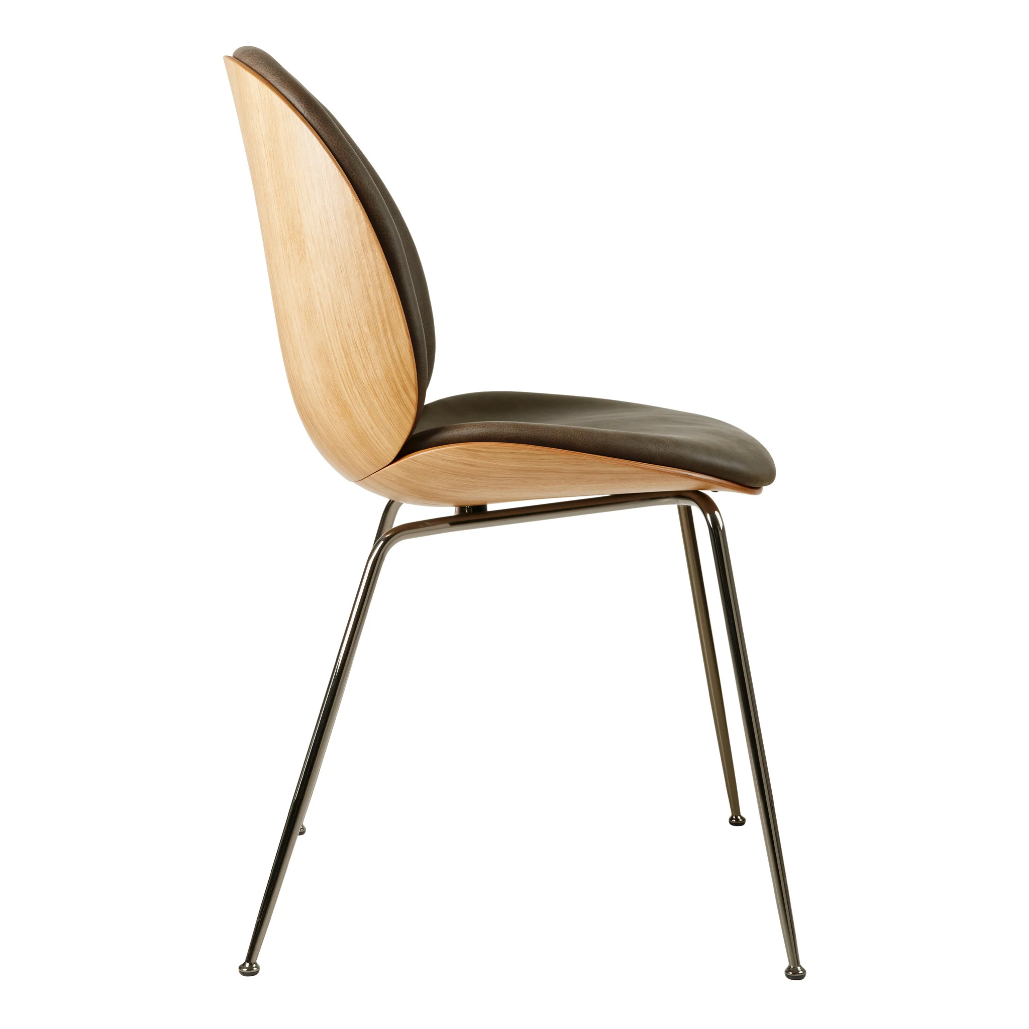 Beetle Dining Chair Veneer Shell Conic Base by Gubi - Image 6