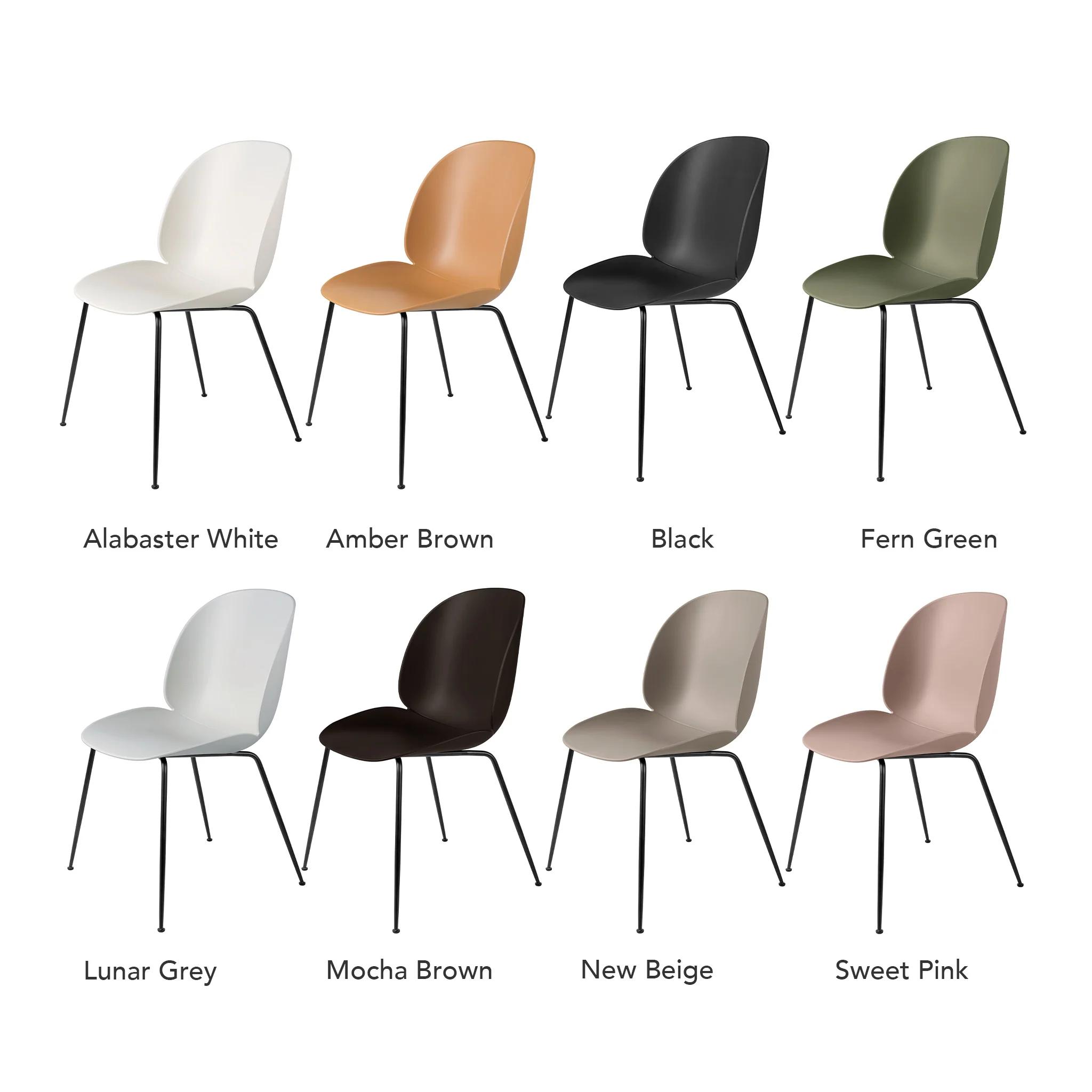 Beetle Recycled Meeting Chair Height Adjustable by Gubi - Image 3