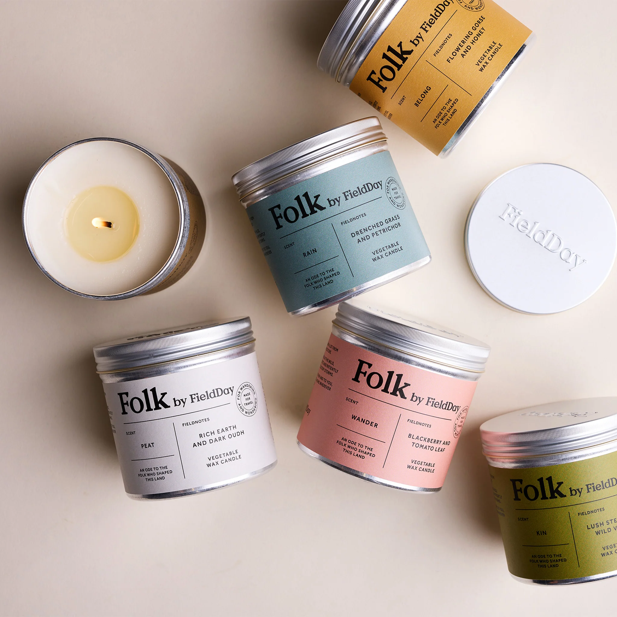 Wander Folk Tin Candle by FieldDay - Image 3