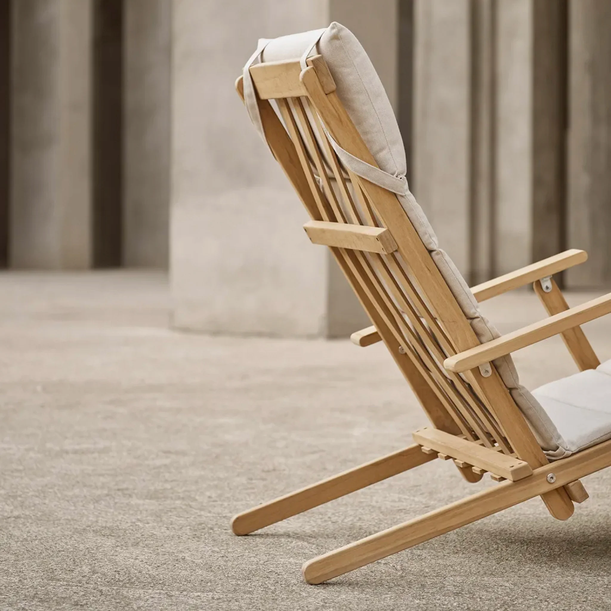 BM5568 Outdoor Folding Deck Chair by Børge Mogensen - Image 3