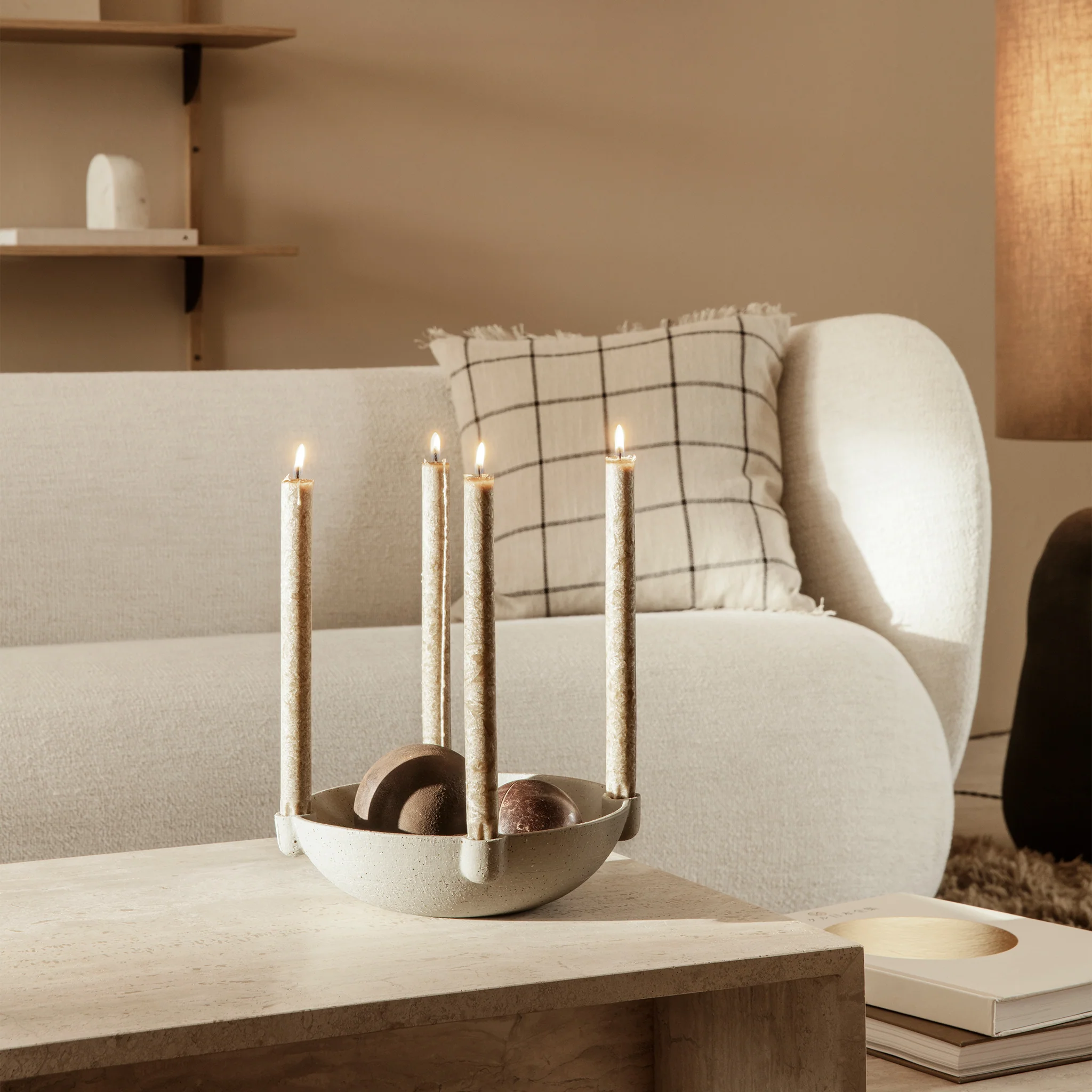 Bowl Candle Holder - Large Ceramic by Ferm Living - Image 5