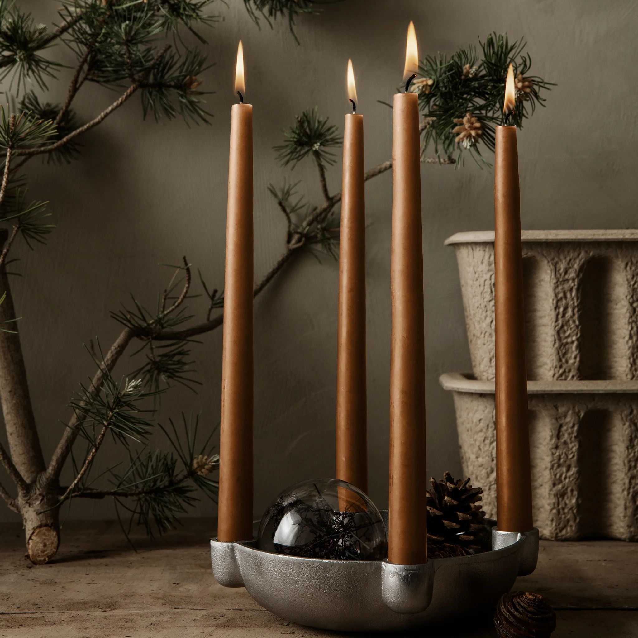 Bowl Candle Holder - Medium by Ferm Living - Image 3