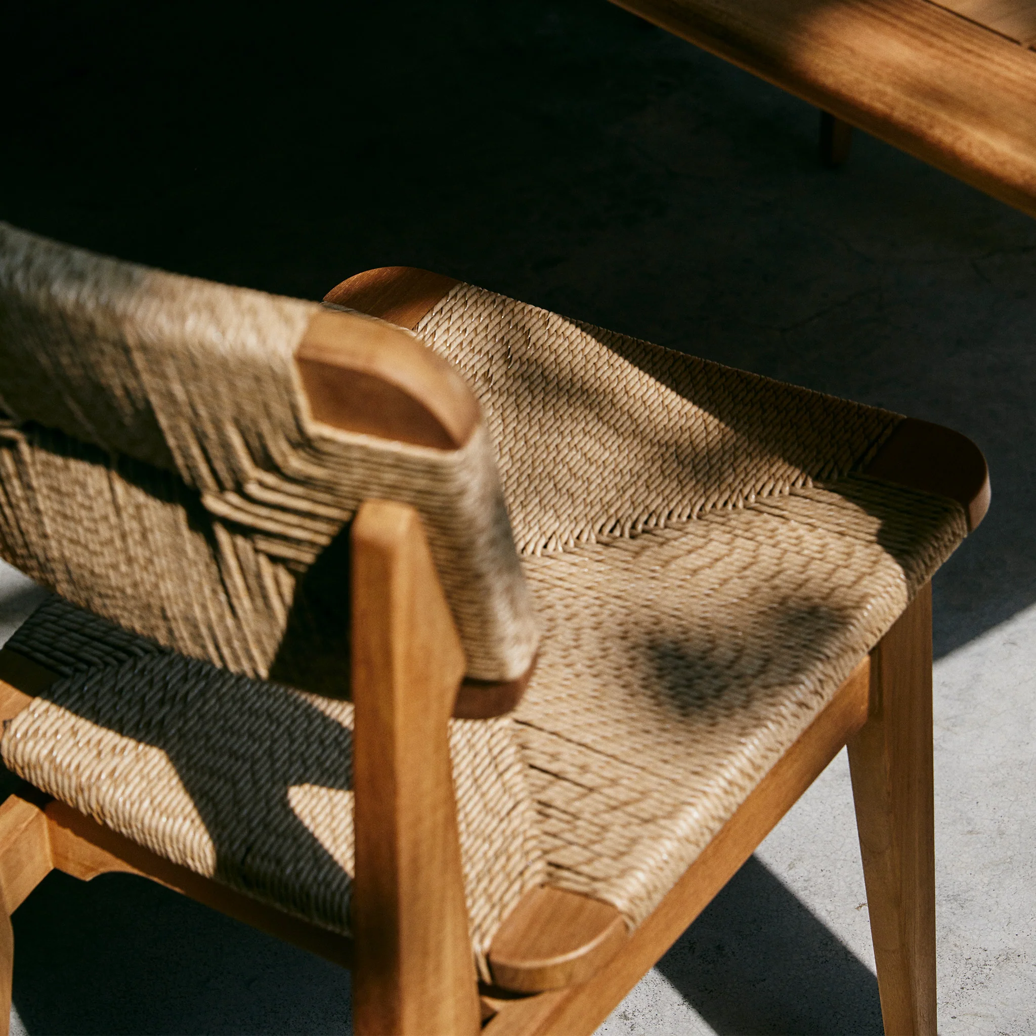 C-Chair Outdoor Dining Chair - Paper Cord By Gubi - Image 6