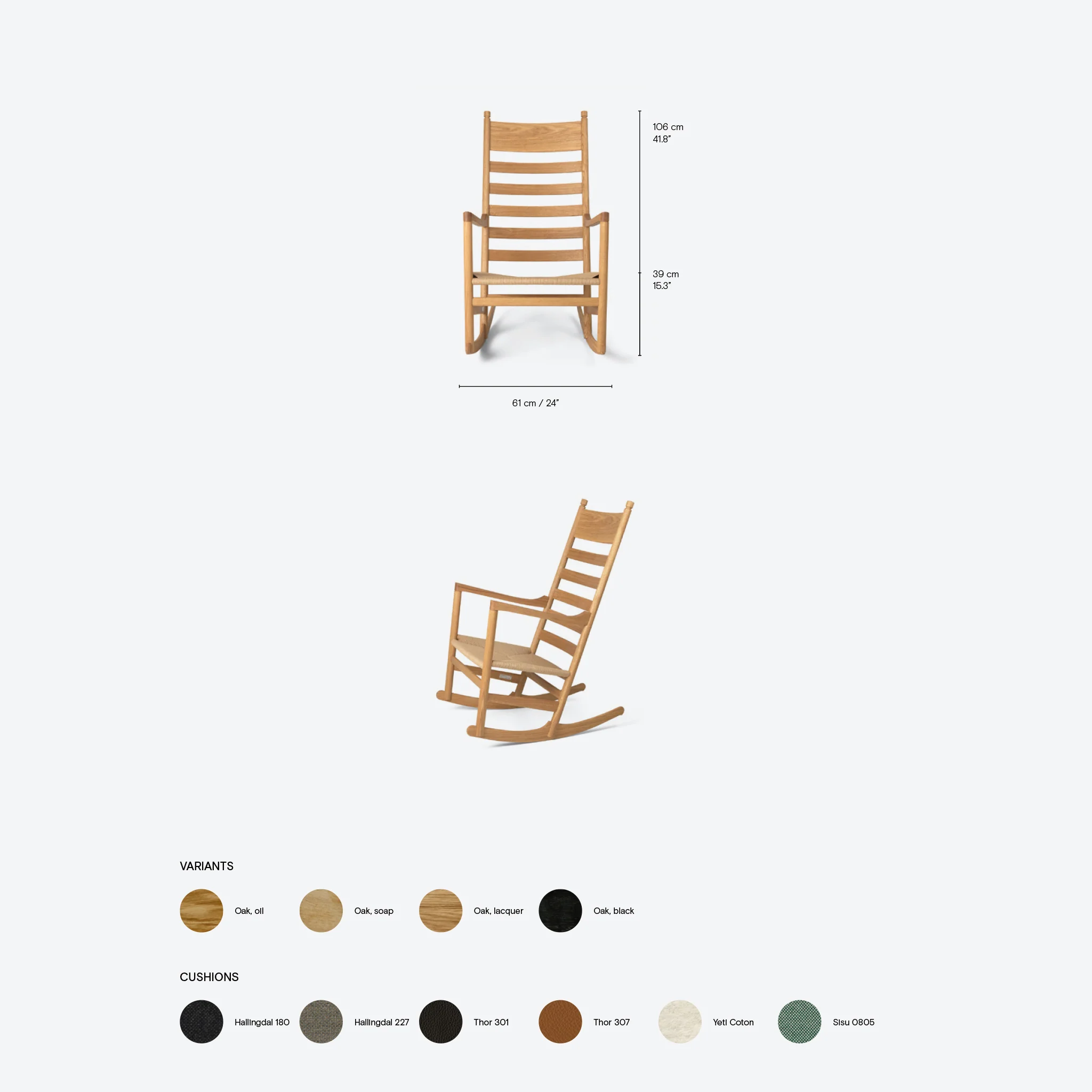 CH45 Rocking Chair by Carl Hansen & Søn - Image 5