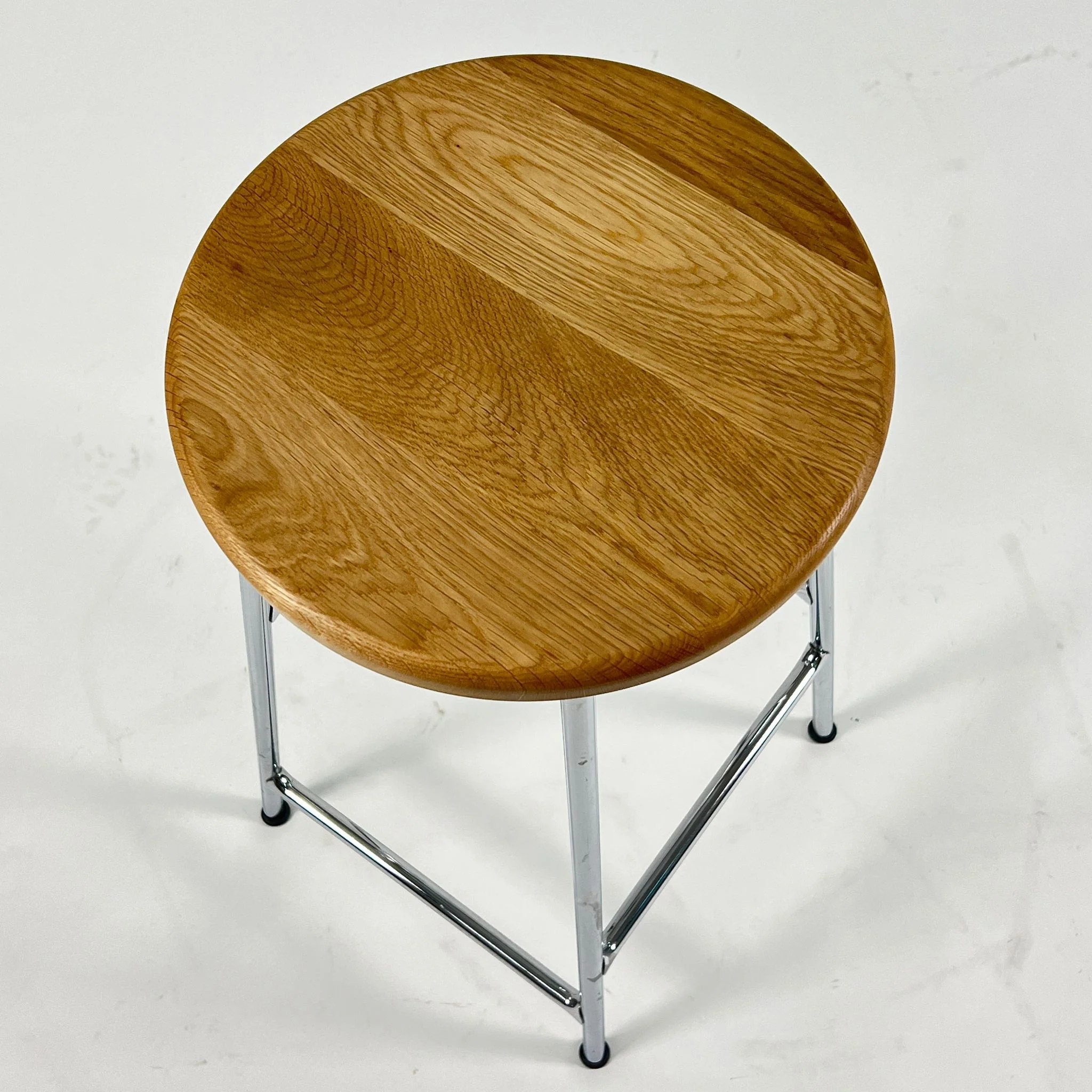 Hay Cornet Counter Stool – Chrome – Oak – (Clearance) - Image 4