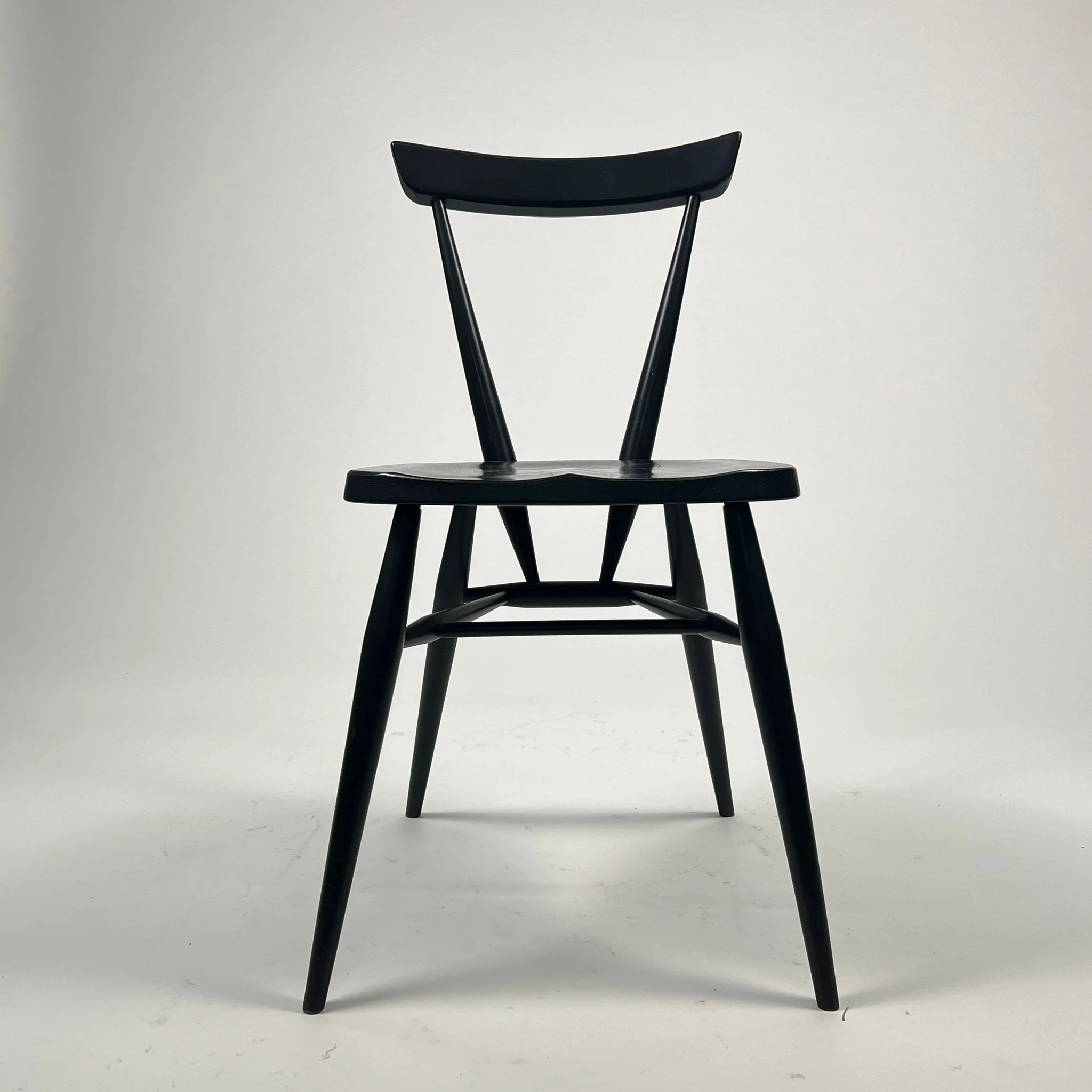 L.Ercolani Ercol Stacking Chair – Black – (Clearance) - Image 2