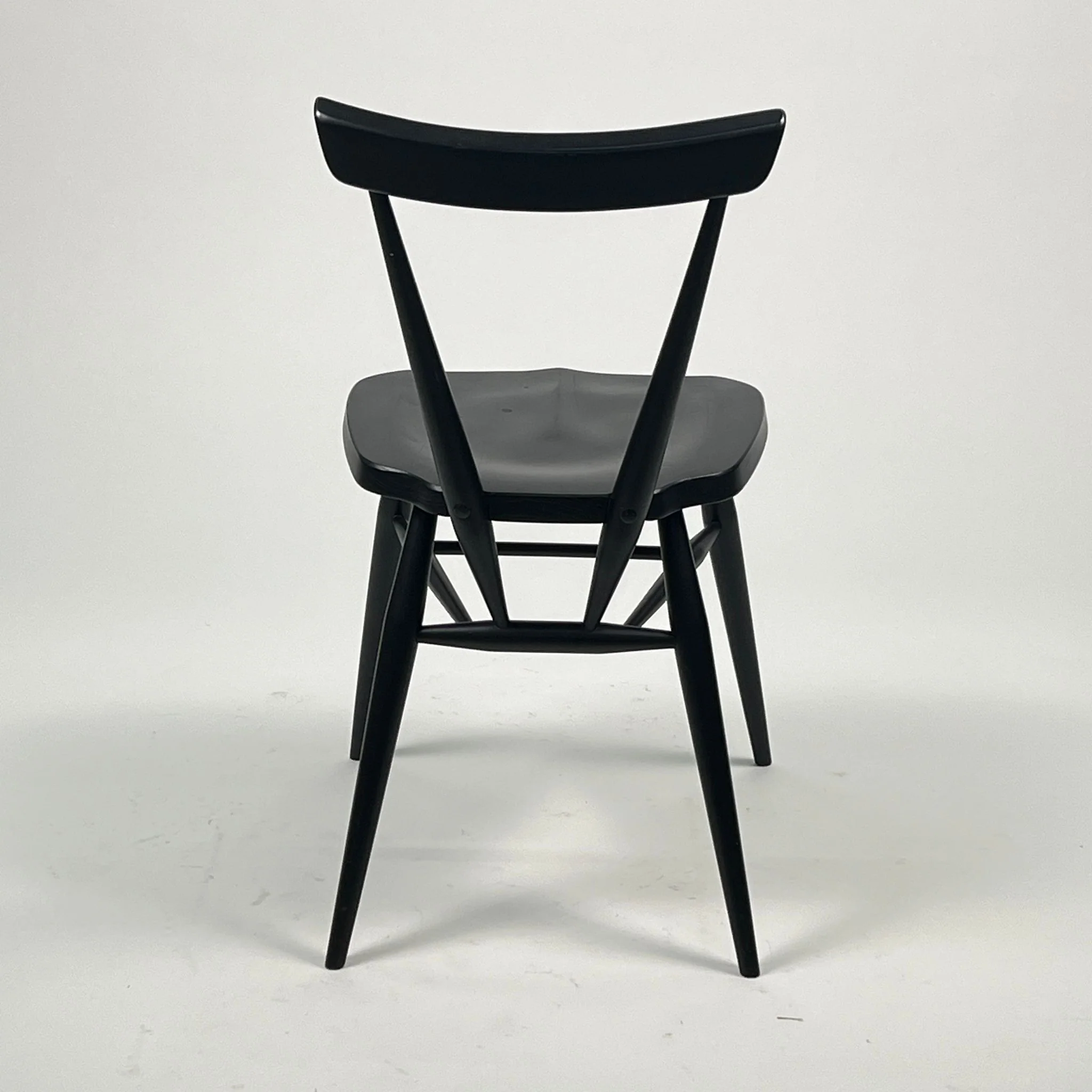 L.Ercolani Ercol Stacking Chair – Black – (Clearance) - Image 3