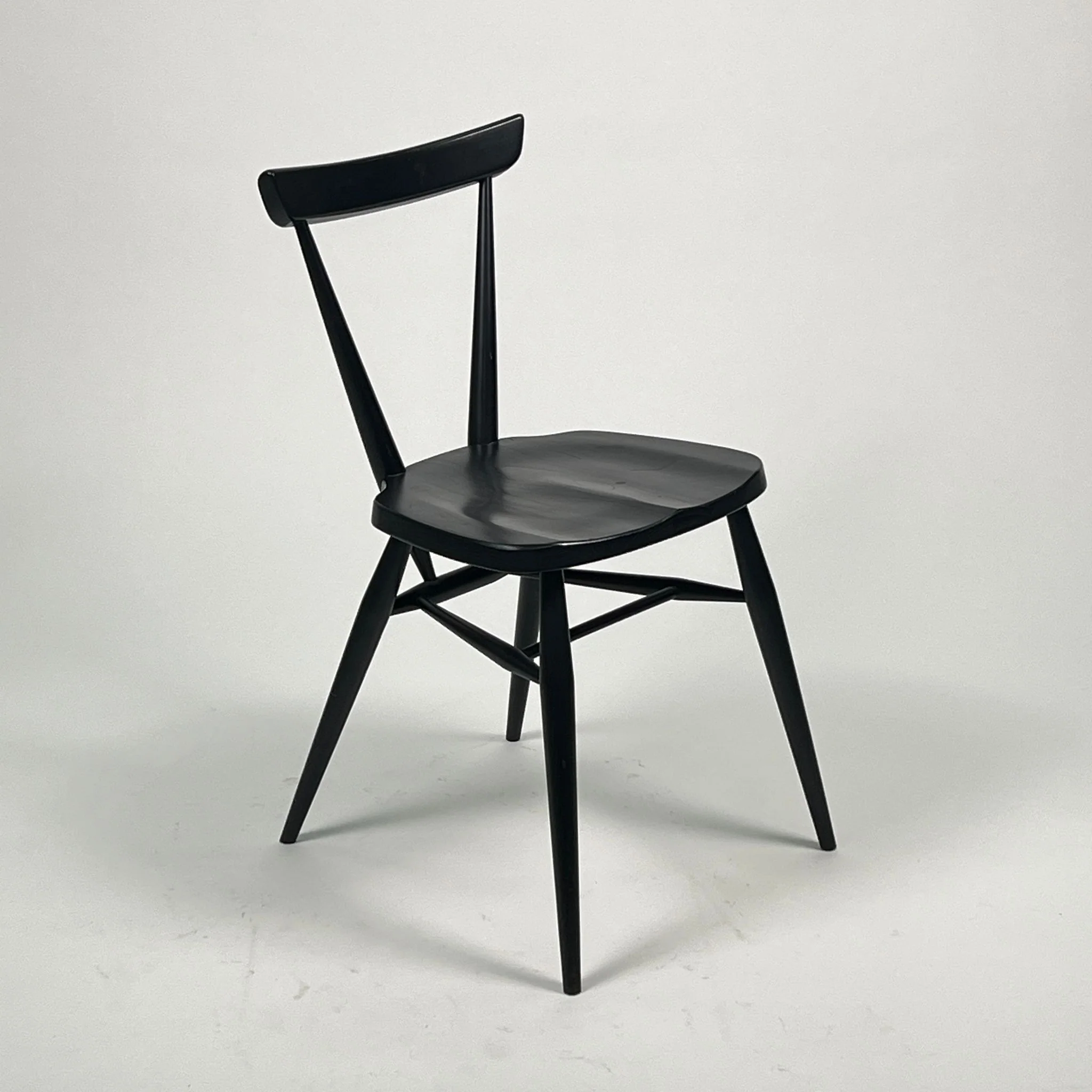 L.Ercolani Ercol Stacking Chair – Black – (Clearance) - Image 4