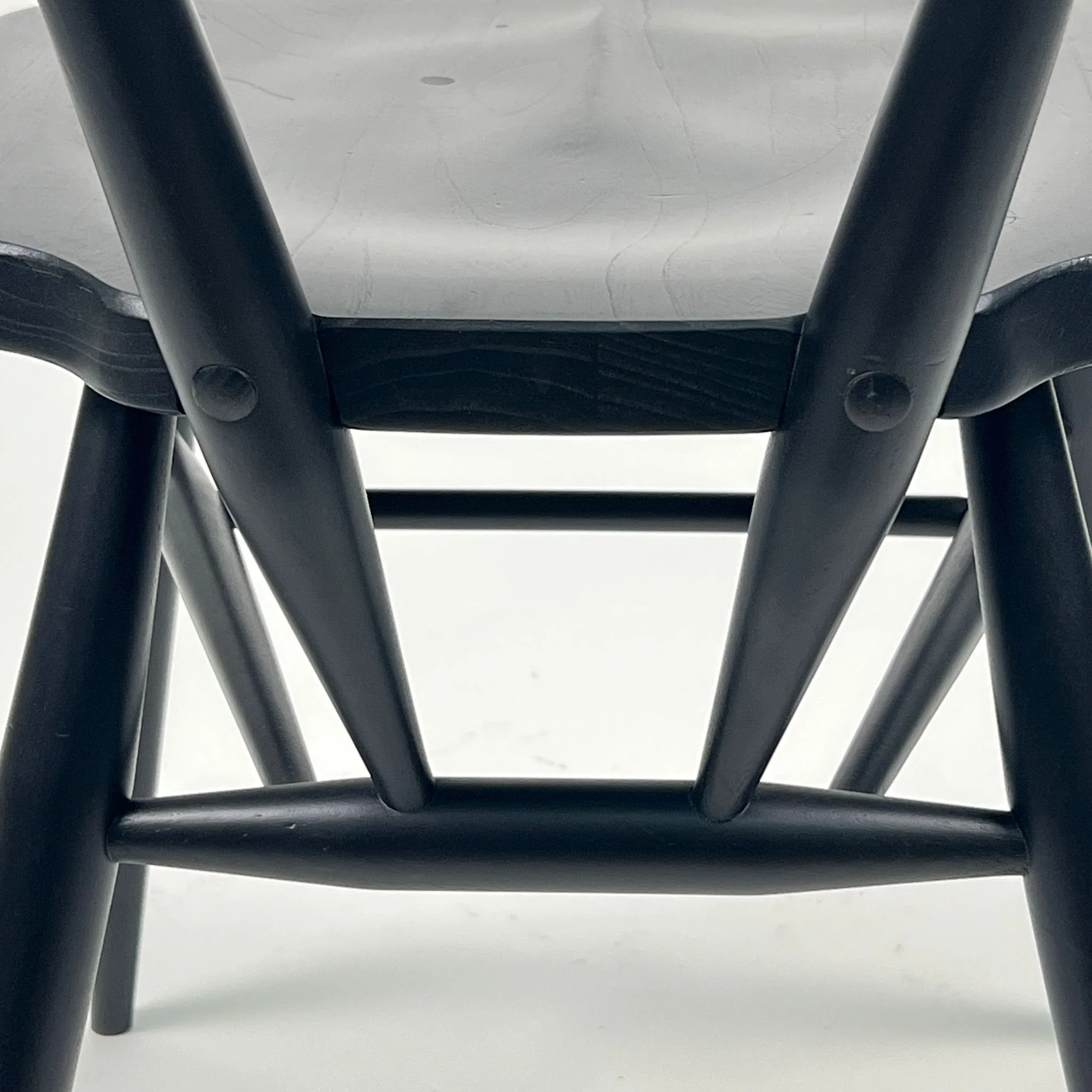 L.Ercolani Ercol Stacking Chair – Black – (Clearance) - Image 5