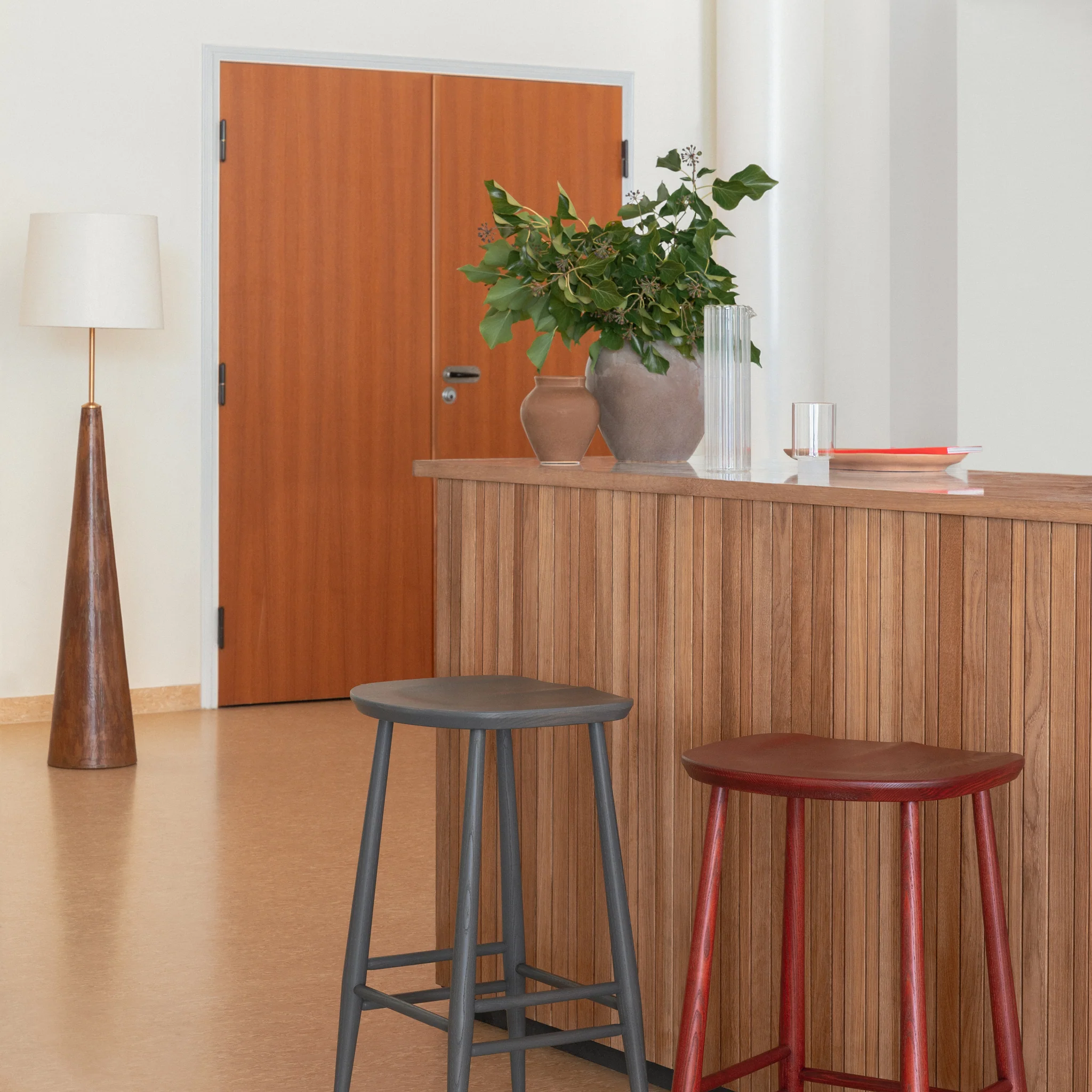 L.Ercolani Ercol Utility Counter Stool H65cm – Black (Clearance) - Image 2