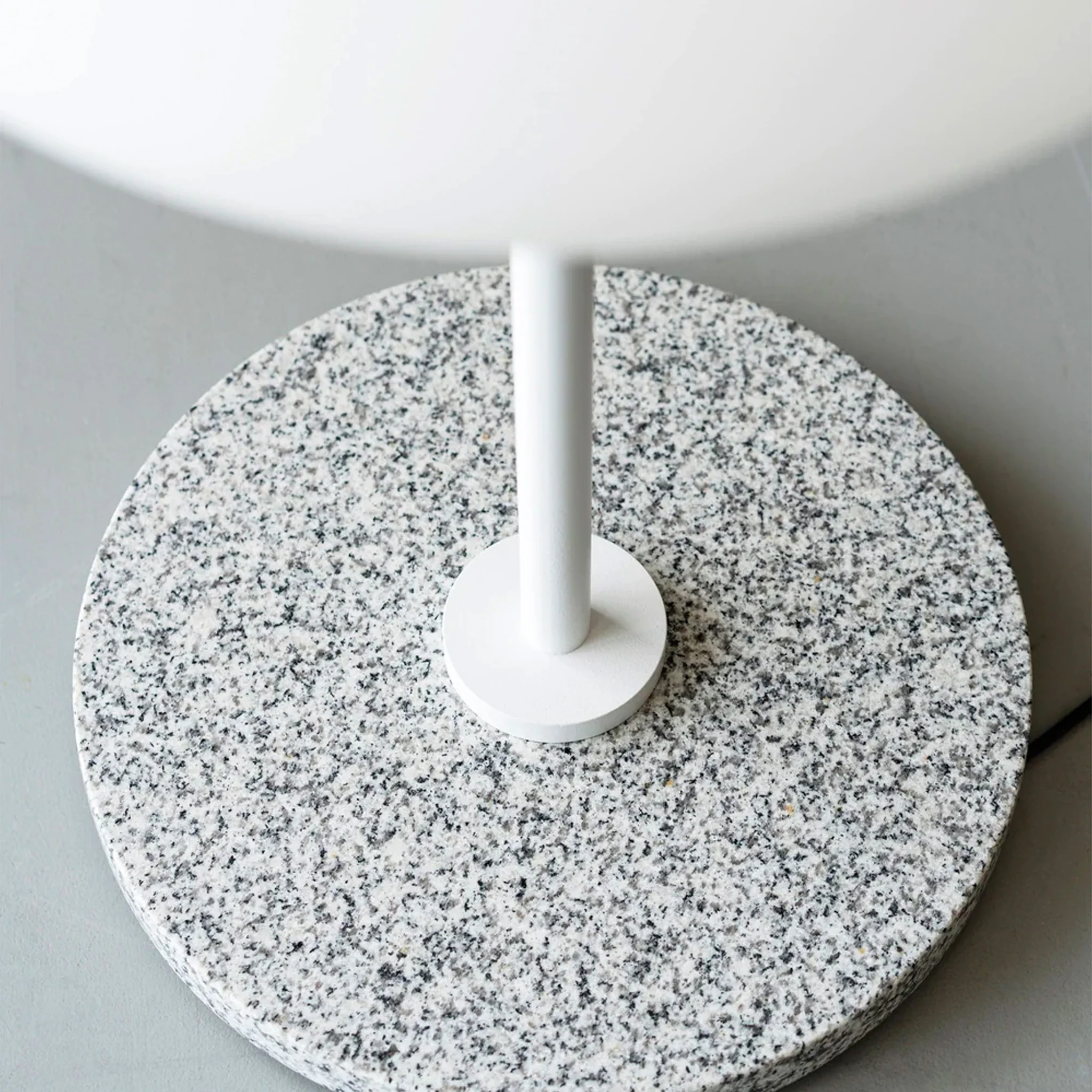 Case Soft Table Lamp - Terence Woodgate – White With Light Grey Granite (Clearance) - Image 3