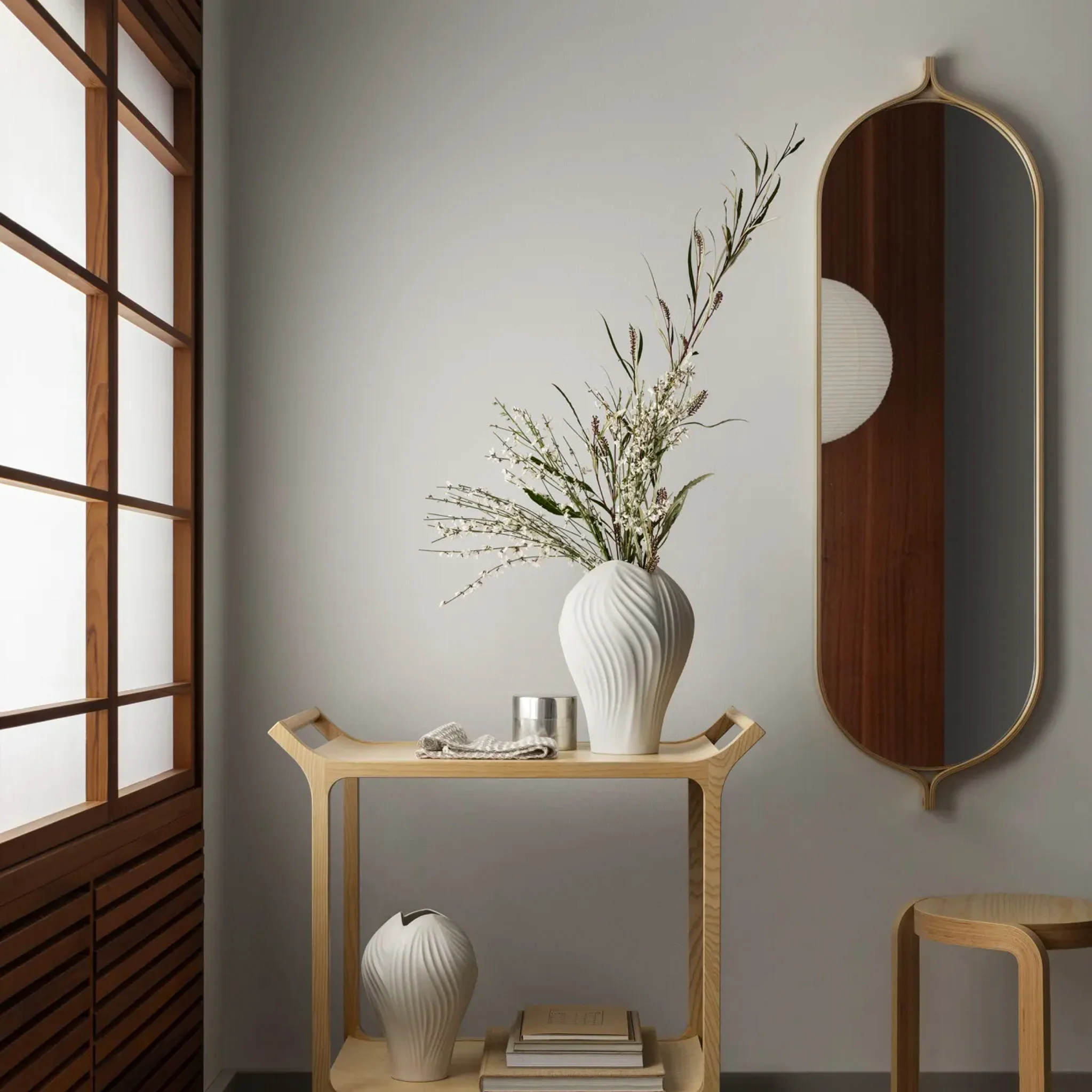 Comma Oval Mirror by Swedese - Image 4