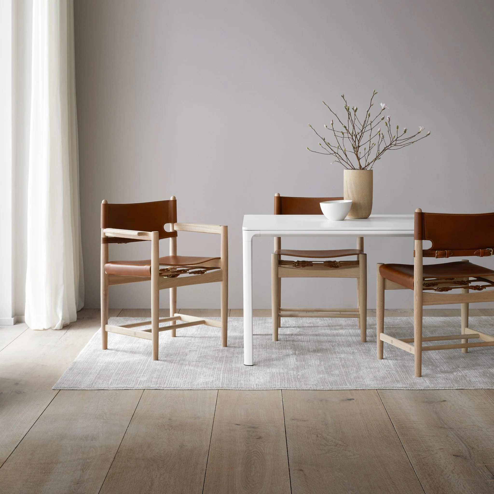 Spanish Dining Chair With Arms by Fredericia - Image 8
