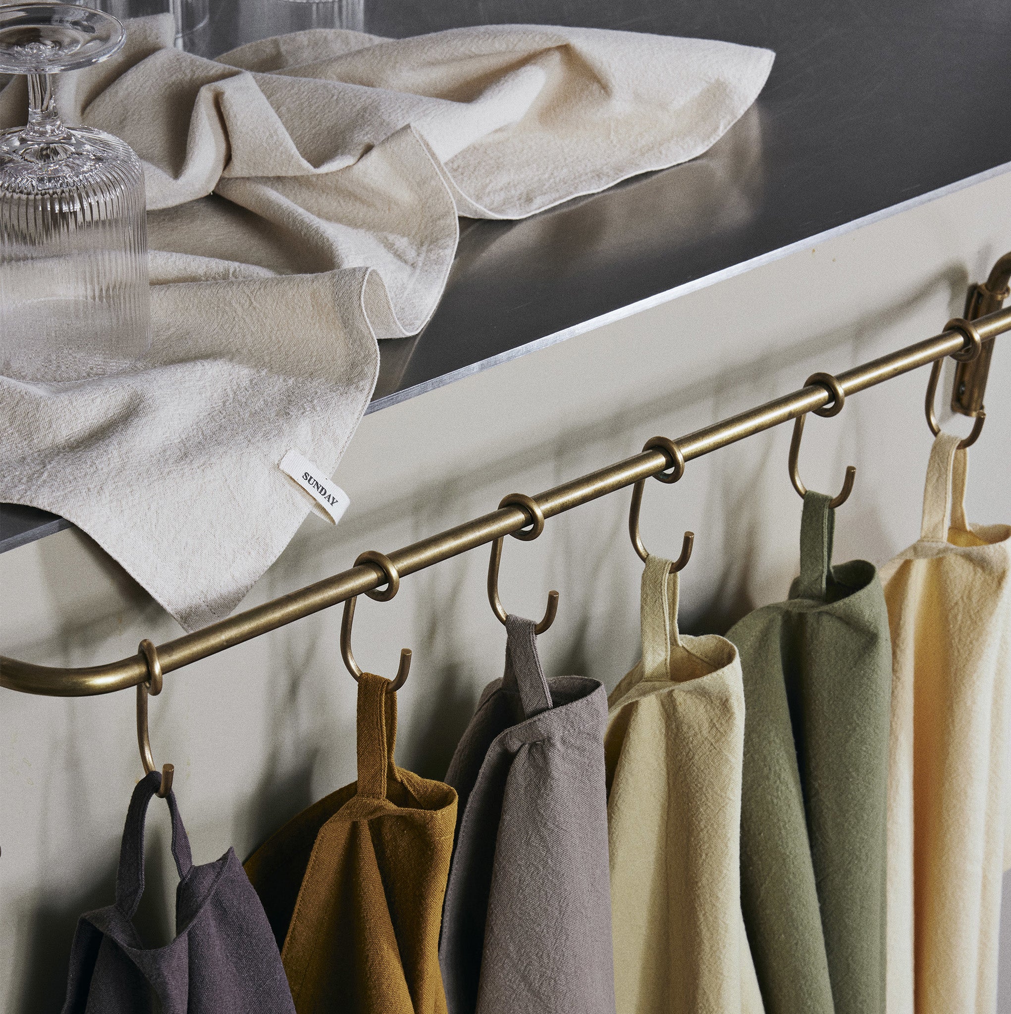 Day Tea Towel Set of 7 / Calm by Ferm Living - Image 4