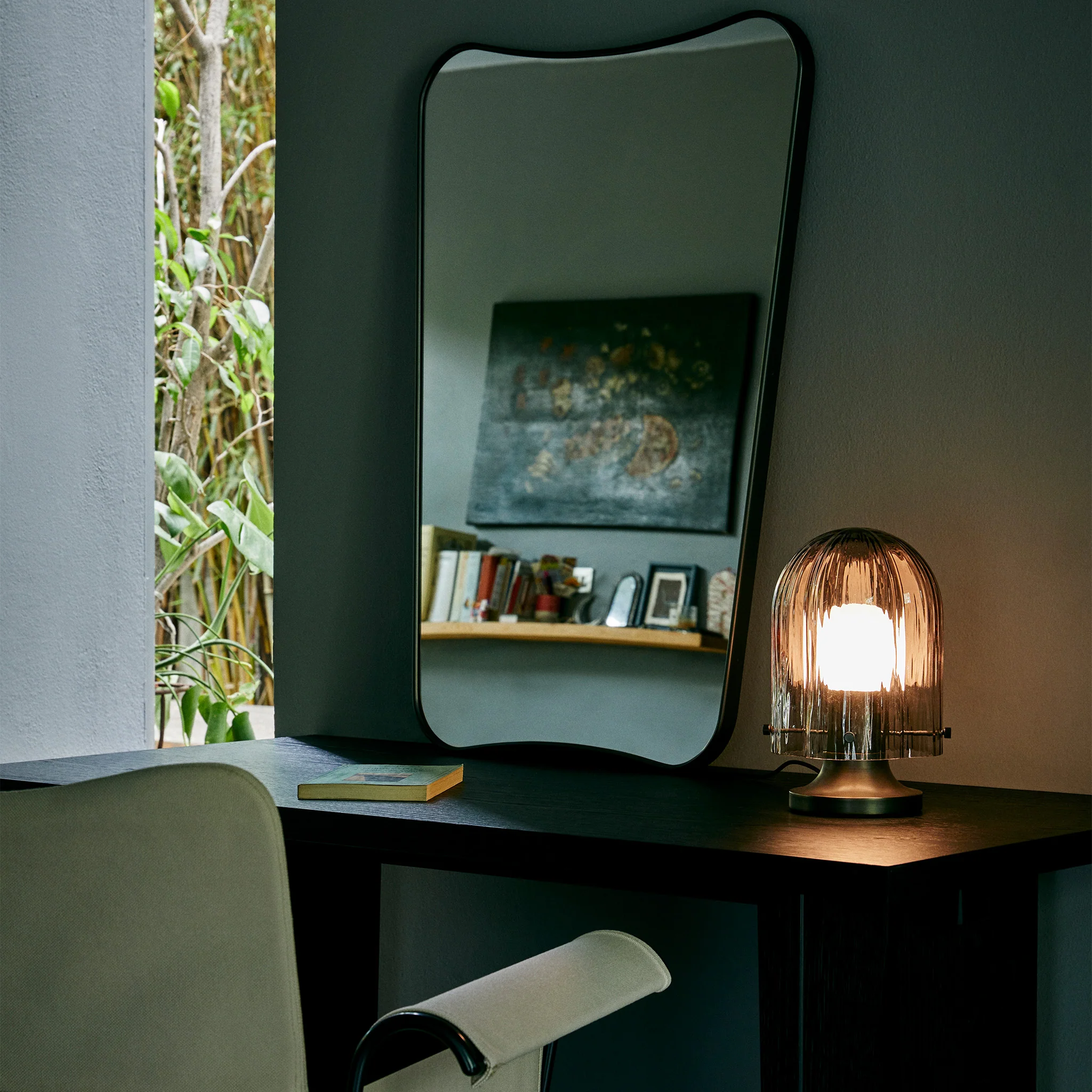 F.A.33 Wall Mirror (Black Brass) by Gubi - Image 4