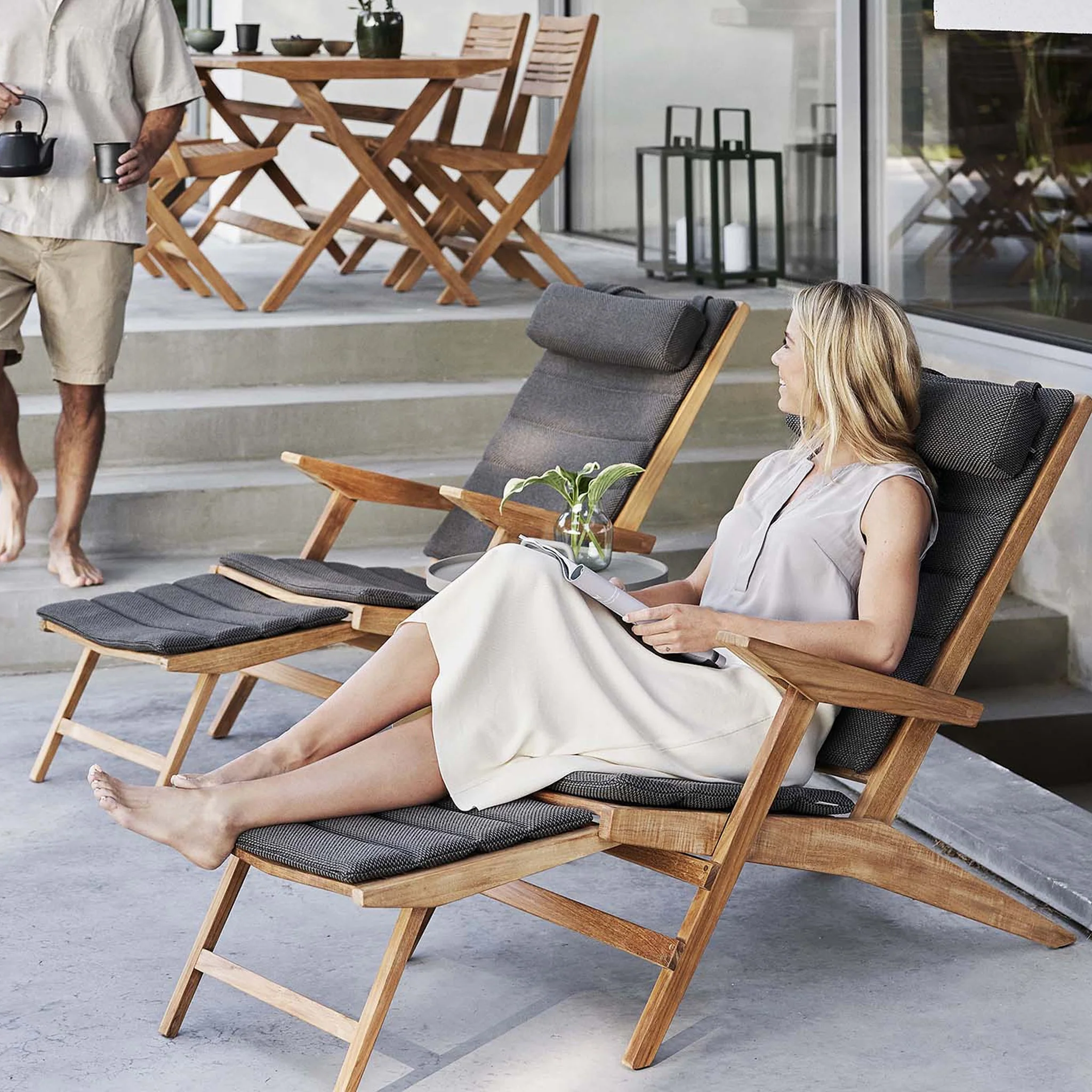 Flip Deck Chair By Cane-line - Image 4