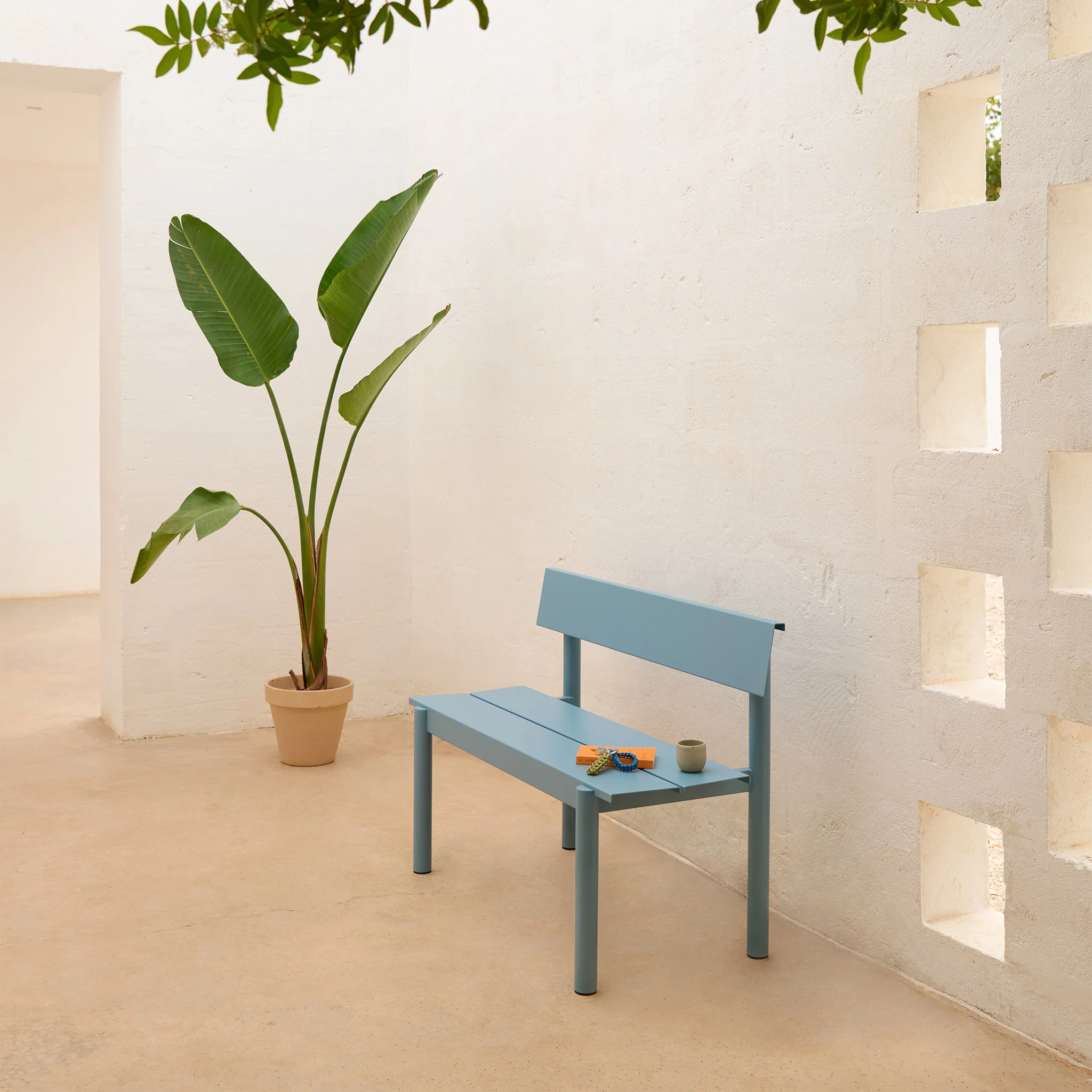 Linear Steel Bench With Back by Muuto - Image 7
