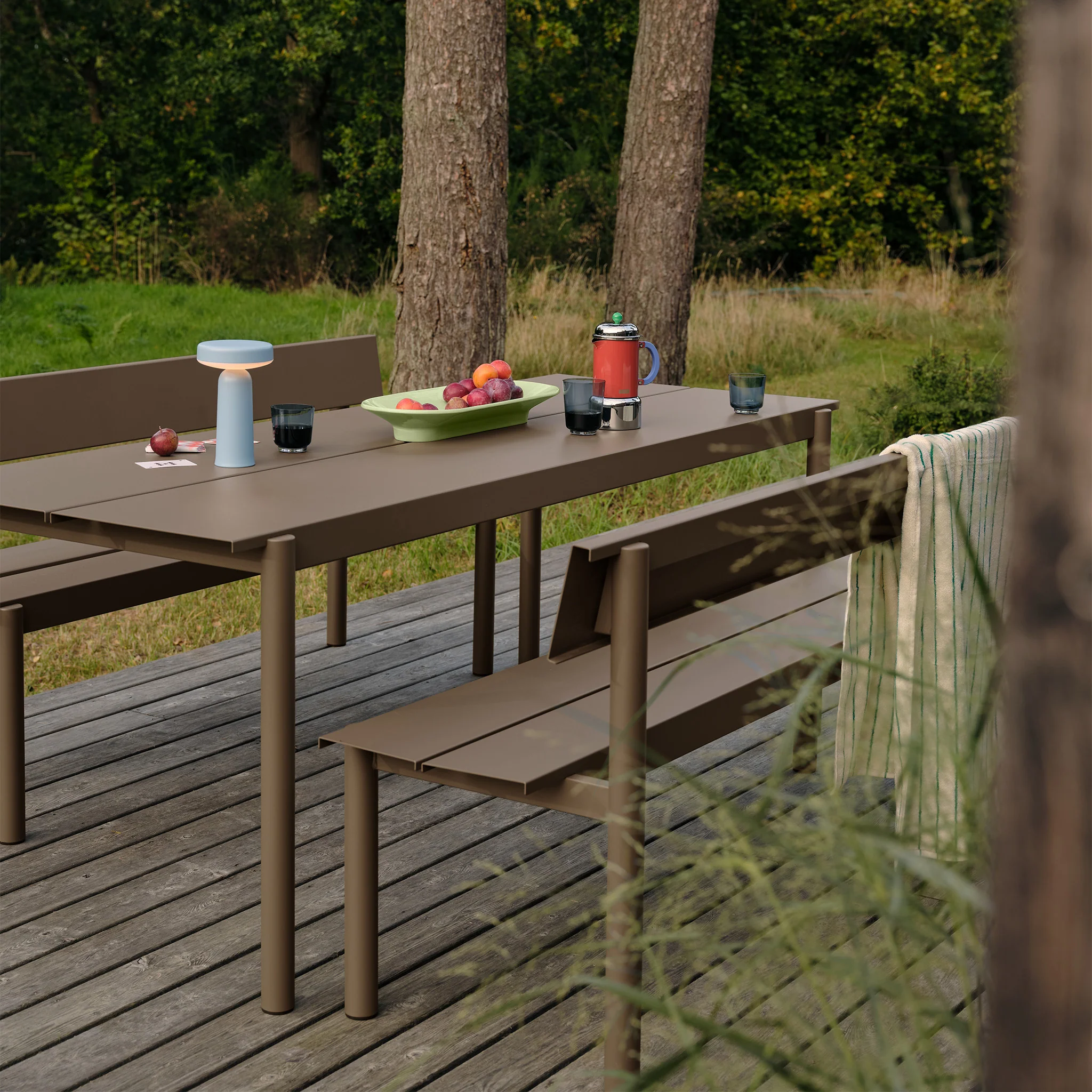 Linear Steel Bench With Back by Muuto - Image 9