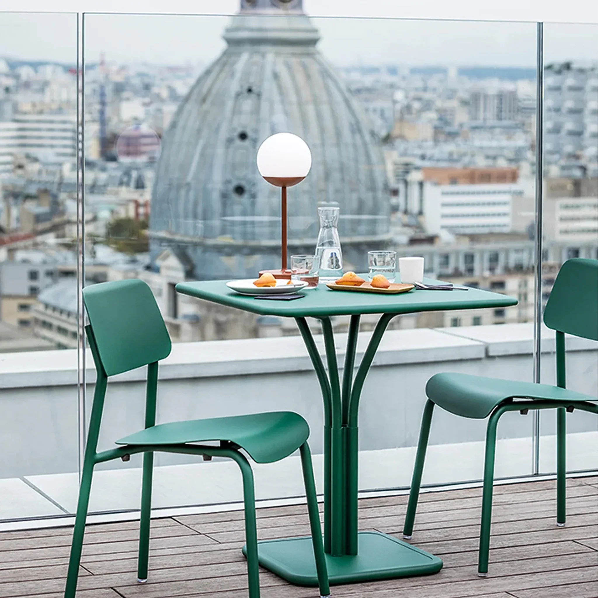 Luxembourg Square Pedestal Table by Fermob - Image 7
