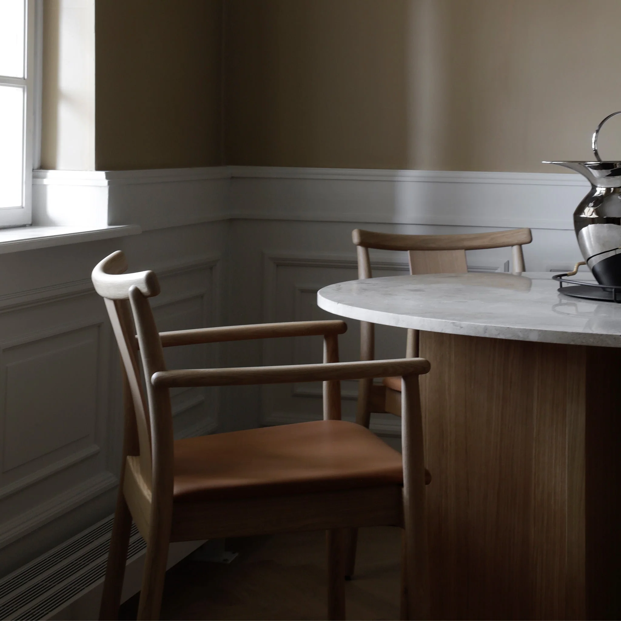 Merkur Upholstered Dining Armchair By Skogstad & Wærnes - Image 3