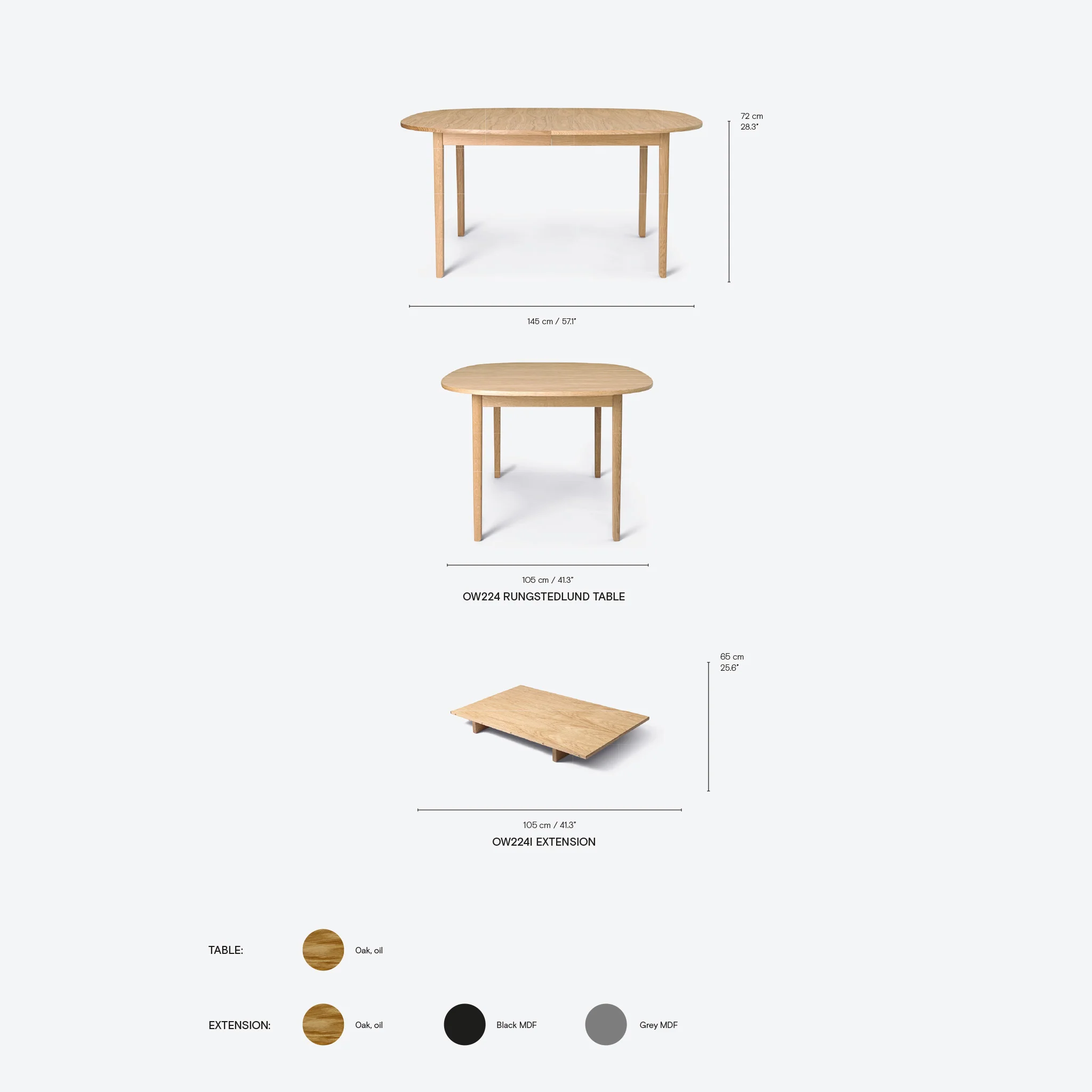 OW224 Rungstedlund Dining Table by Carl Hansen & Søn - Image 3
