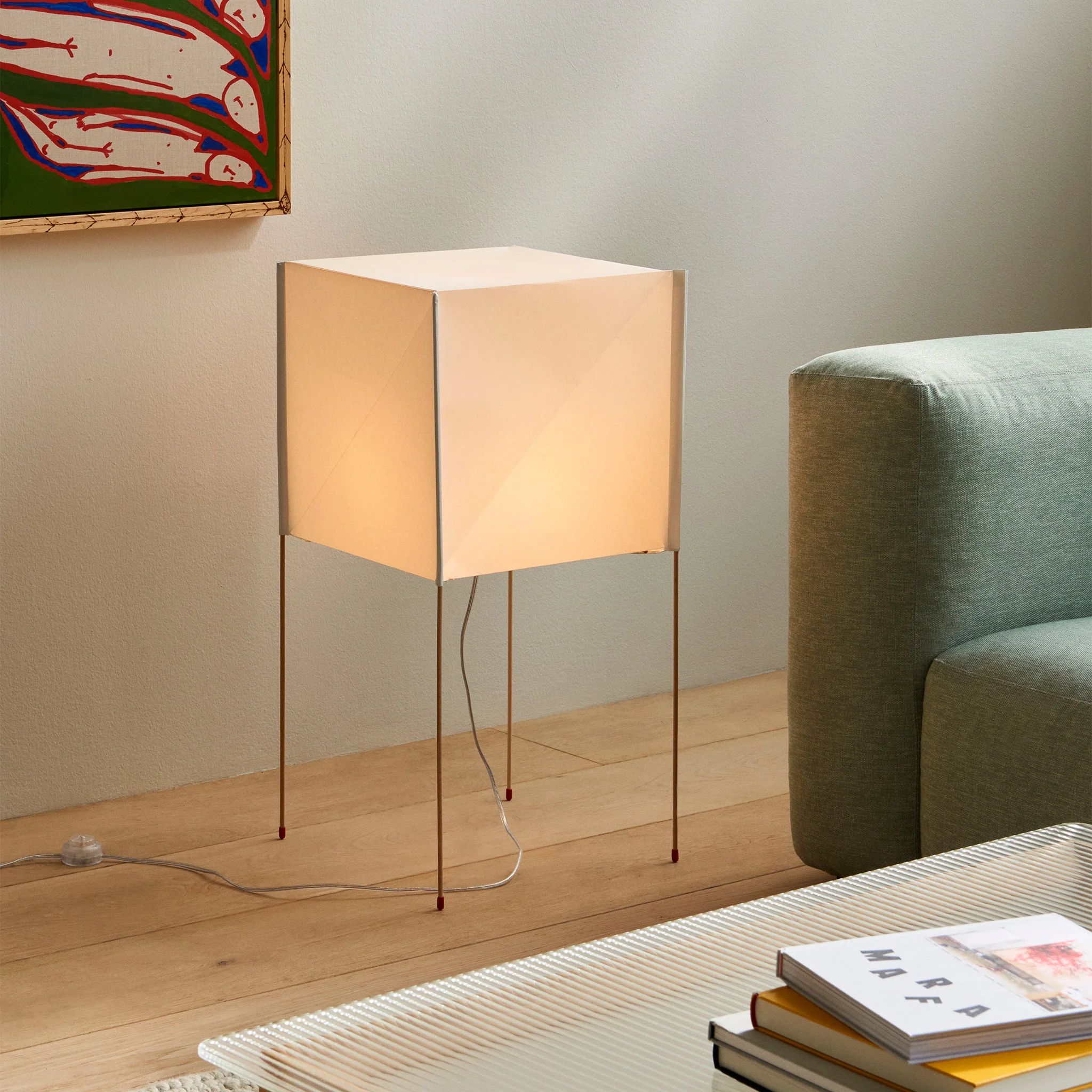 Paper Cube Floor Lamp By Bertjan Pot for Hay - Image 3