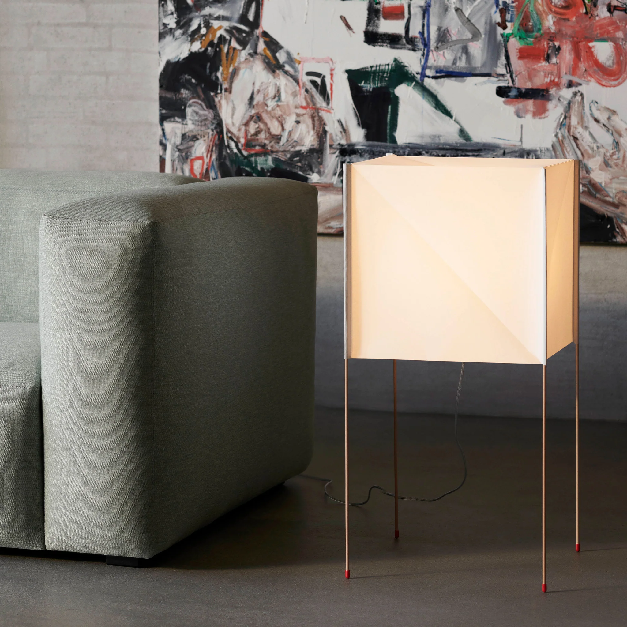 Paper Cube Floor Lamp By Bertjan Pot for Hay - Image 4