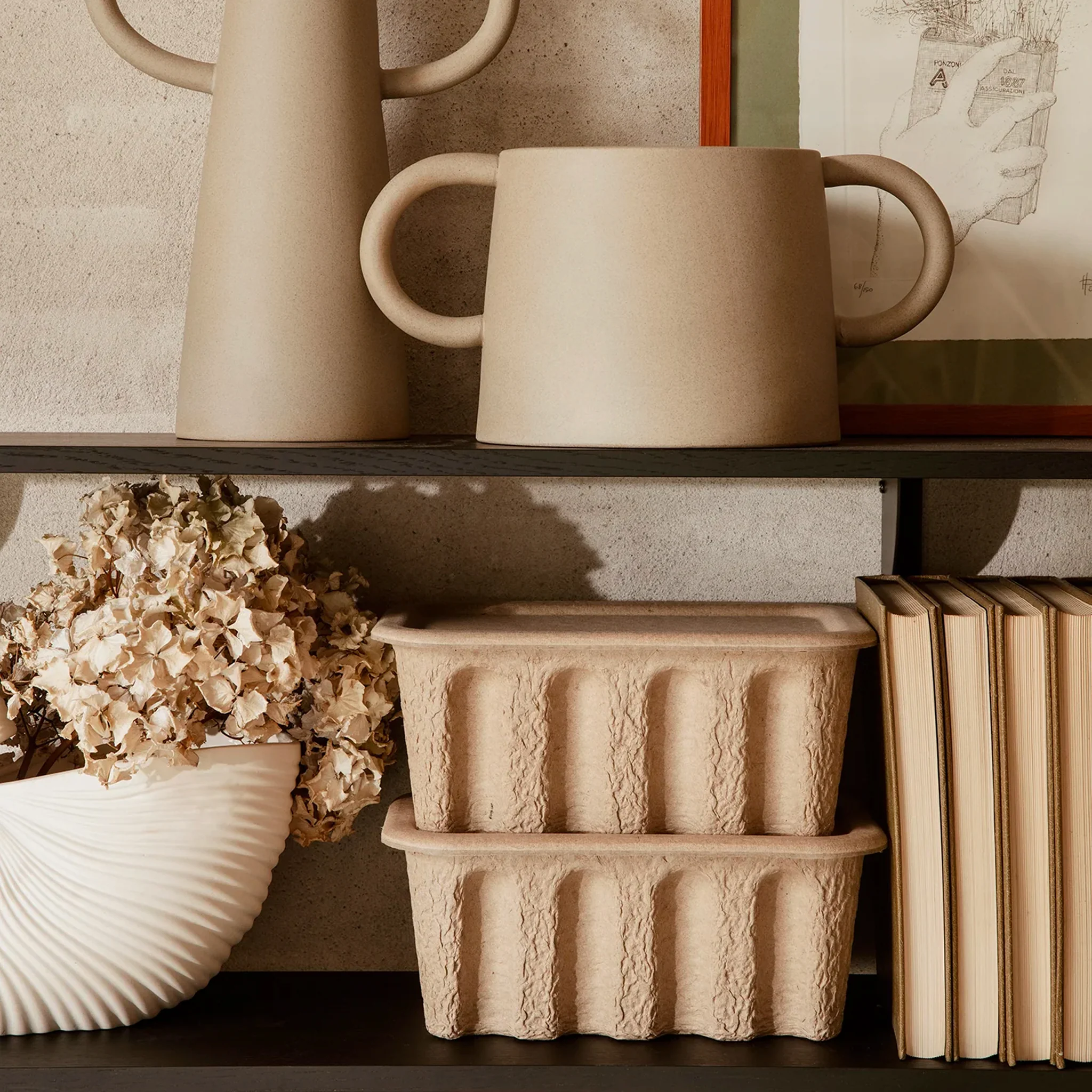 Paper Pulp Boxes With Lids By Ferm Living - Image 3