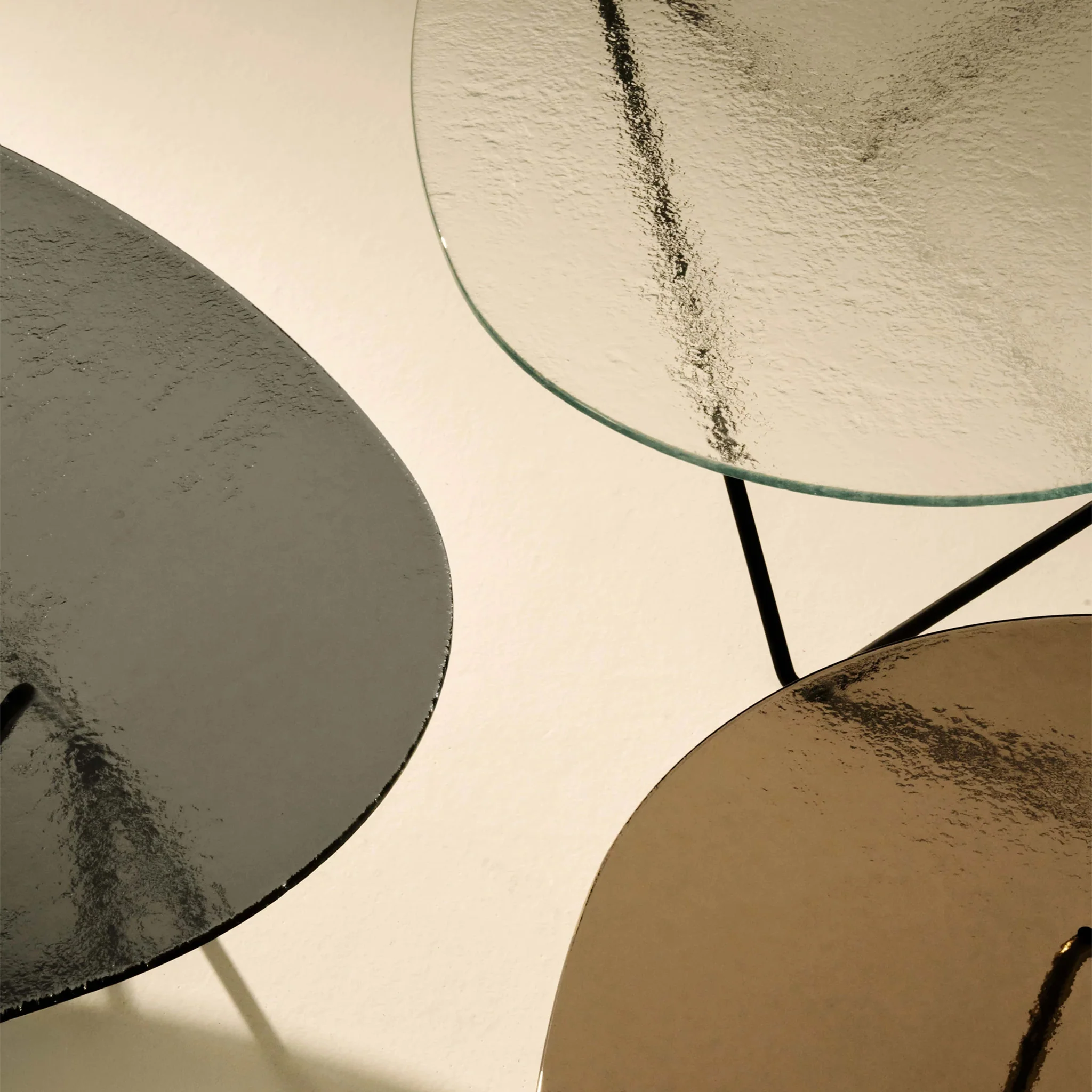 Pedrera Coffee Table - Textured Glass by Gubi - Image 11