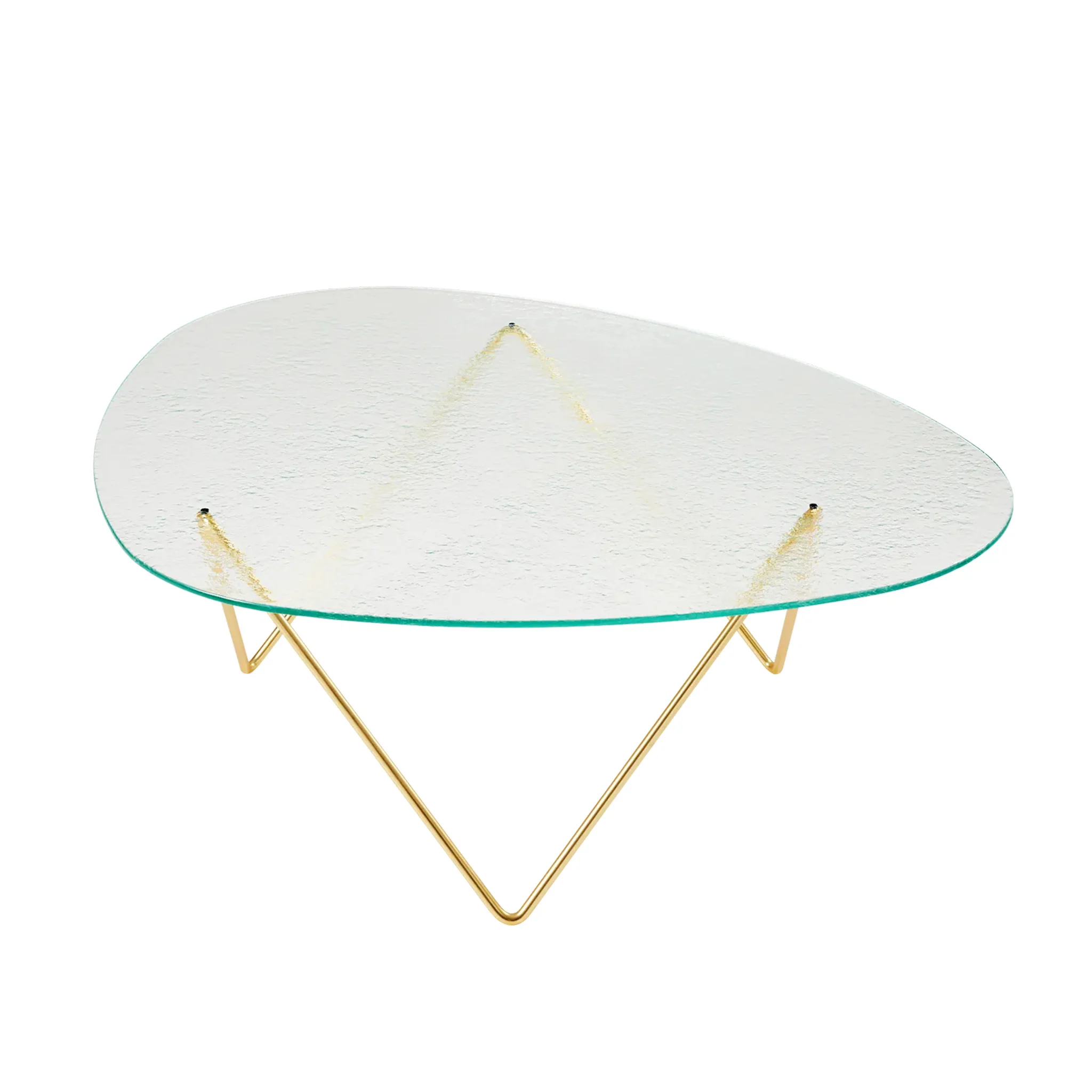 Pedrera Coffee Table - Textured Glass by Gubi - Image 6