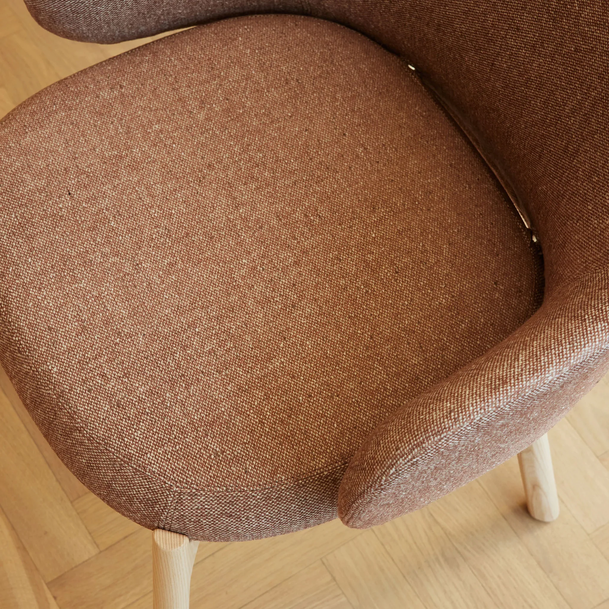 Pillo Armchair with Wooden Base by Swedese - Image 5