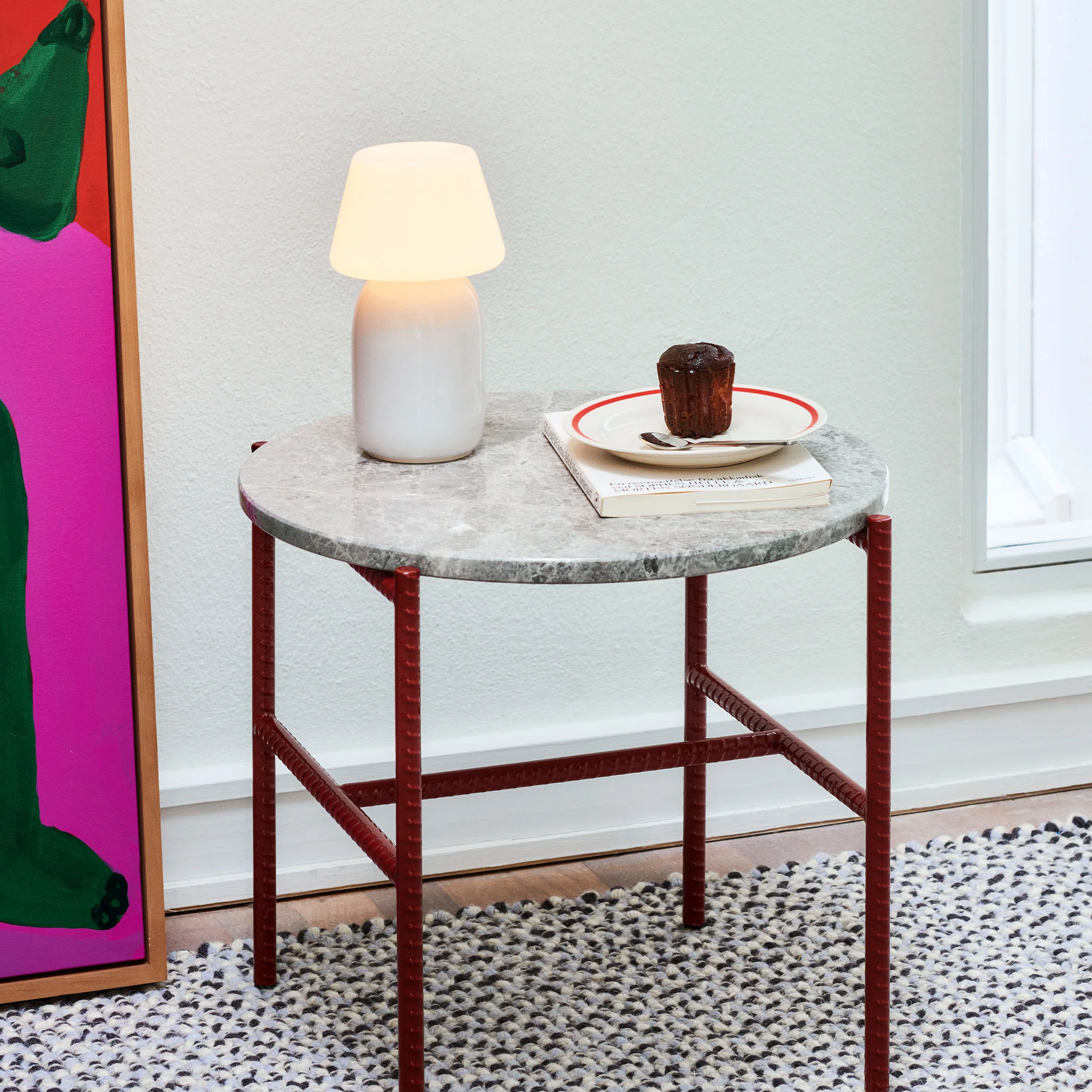 Rebar Side Table Round by Hay - Image 4