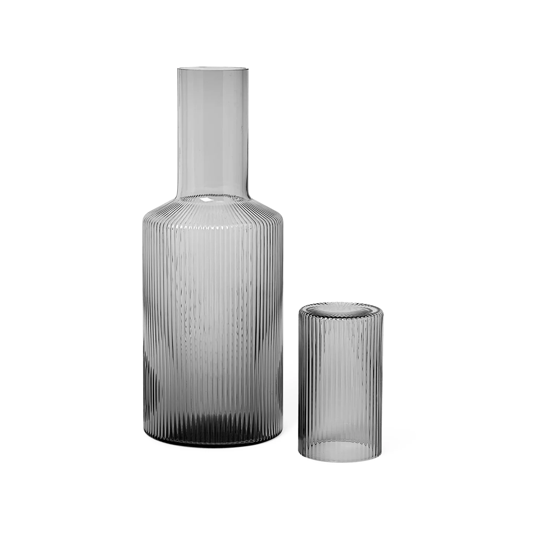 Ripple Carafe Smoked Grey By Ferm Living - Image 3