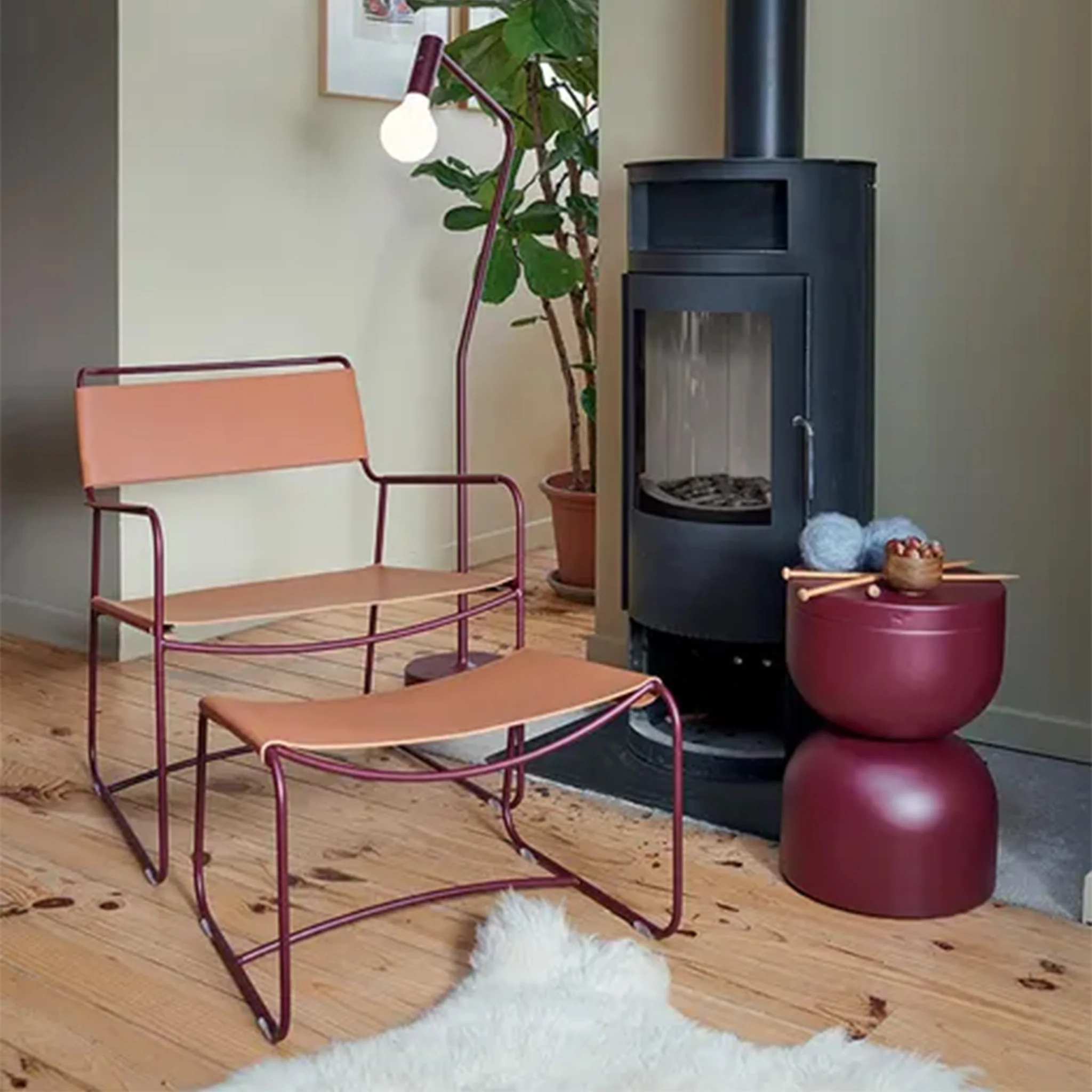 Surprising Leather Footrest by Fermob - Image 2