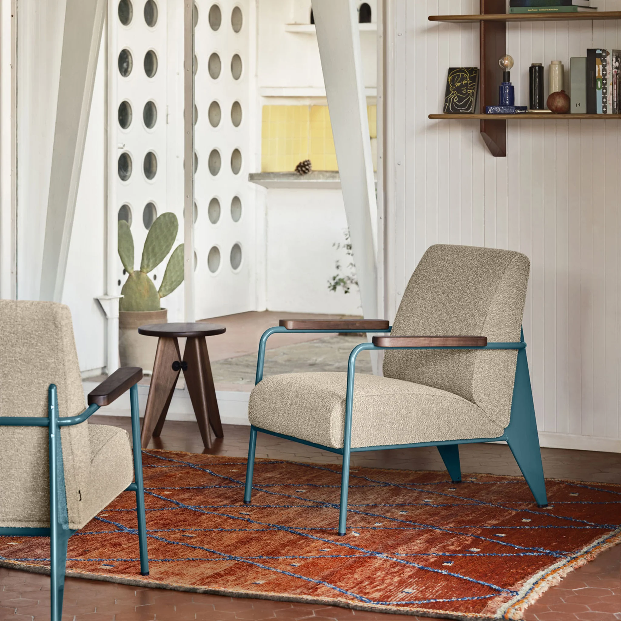 Tabouret Bois by Jean Prouvé - Image 2