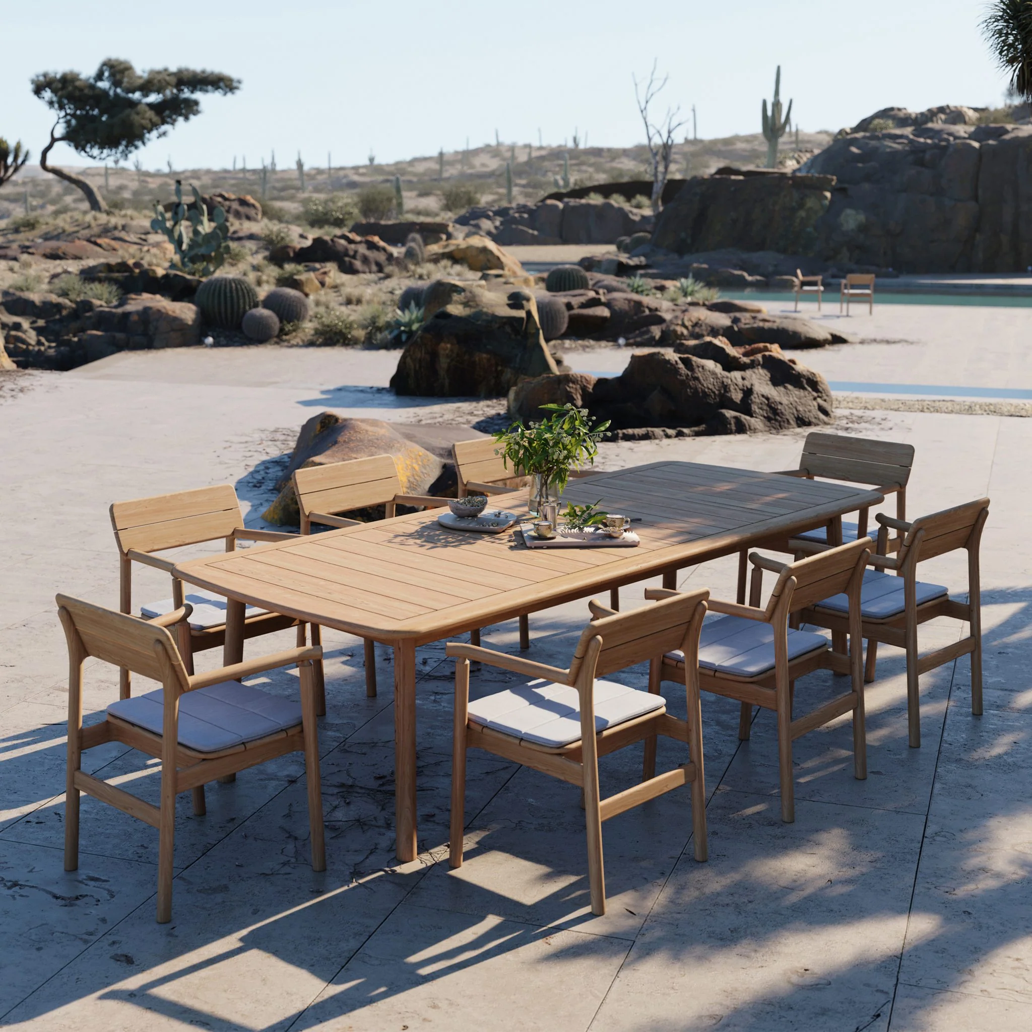Tanso Rectangular Table by Case - Image 3