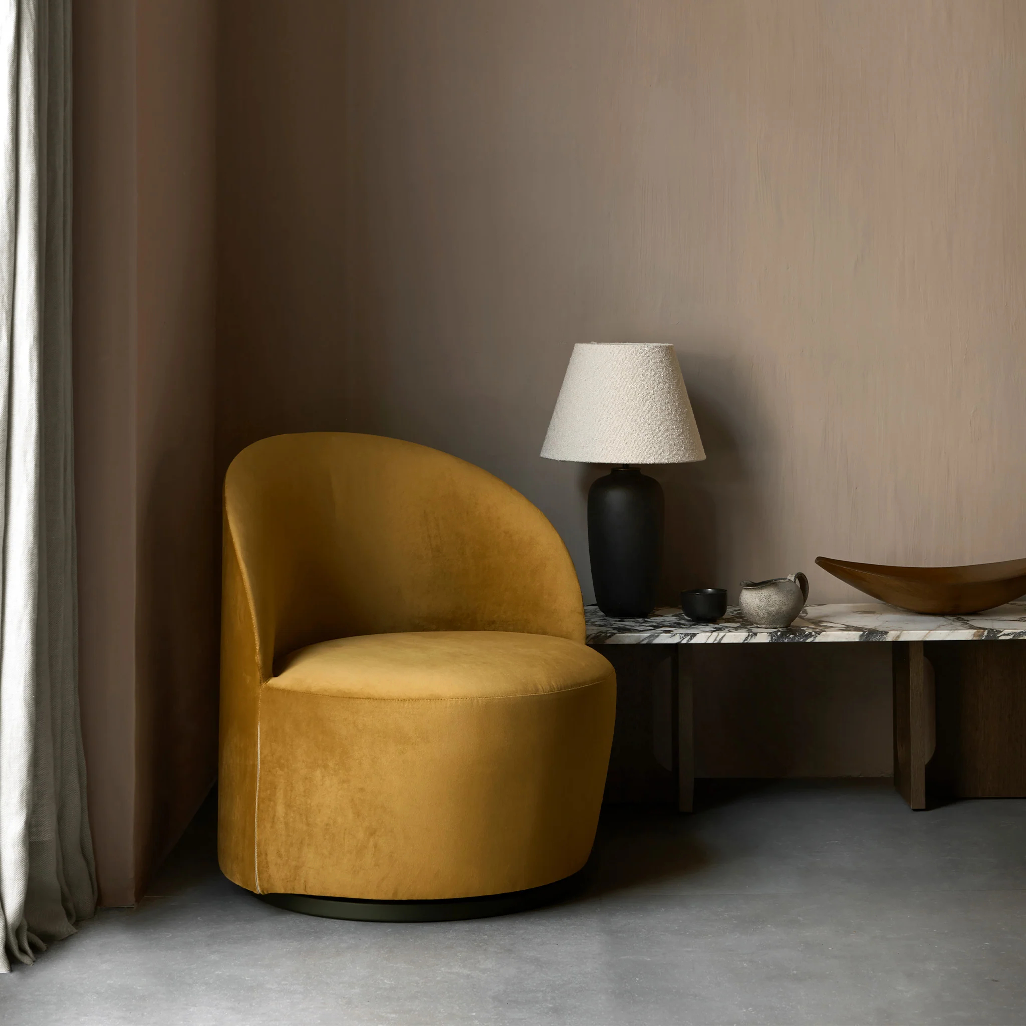 Tearoom Lounge Chair Swivel With Return By Nick Ross - Image 3