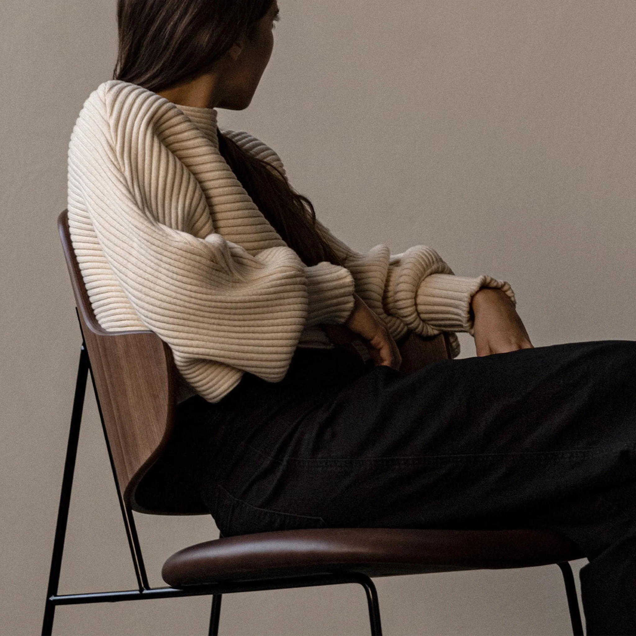 The Penguin Lounge Chair - Upholstered Seat - Image 4